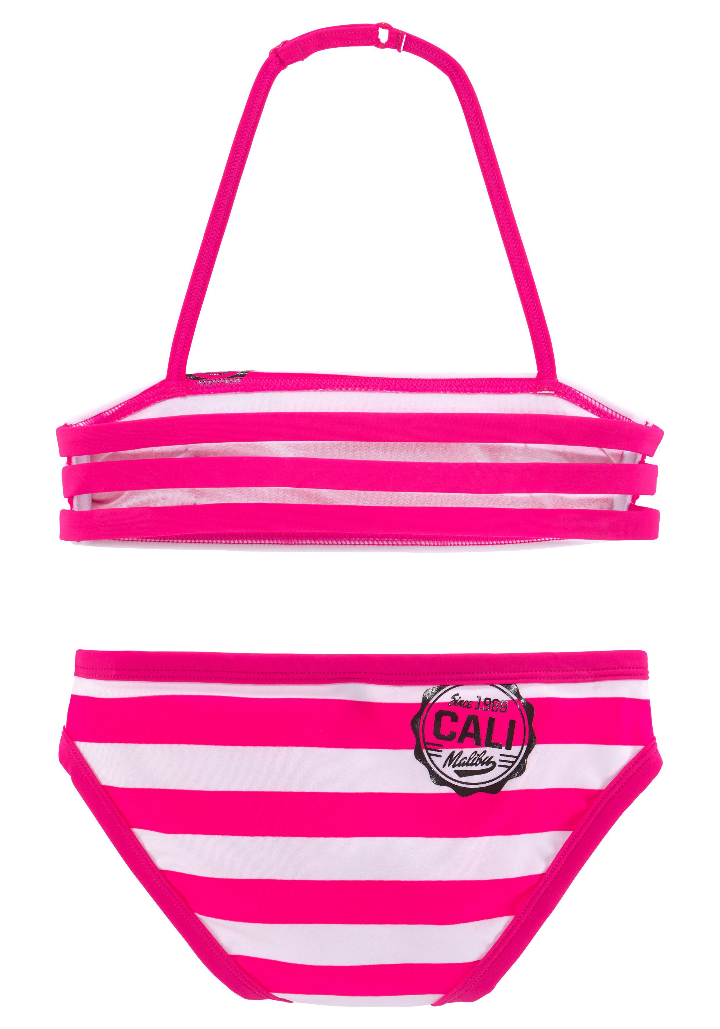Bench. Bandeaubikini met trendy strepen
