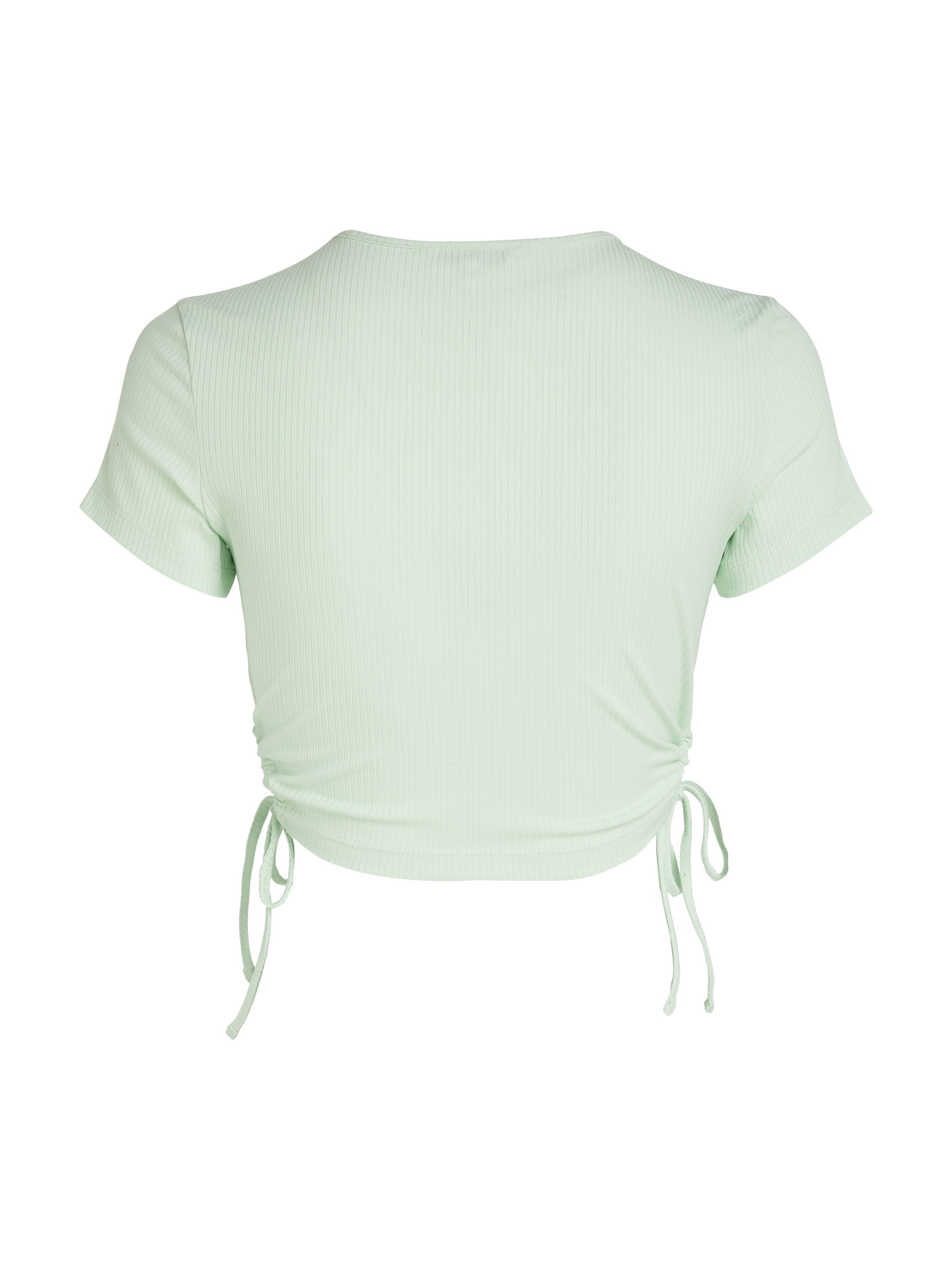 TOMMY JEANS T-shirt TJW CRP GATHERING SS RIB TOP