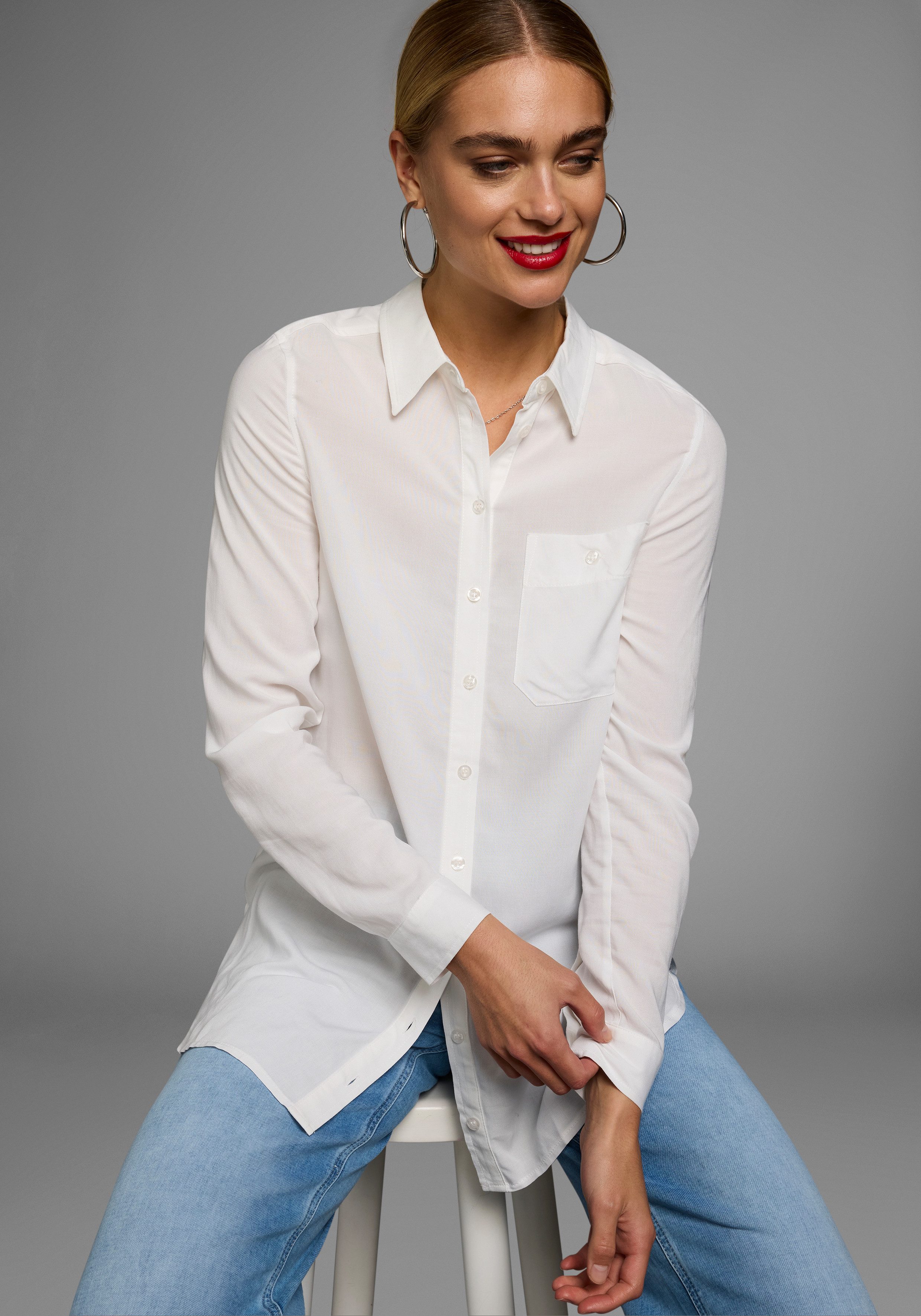 OTTO products Lange blouse van zachte lenzing™ ecovero™ viscose