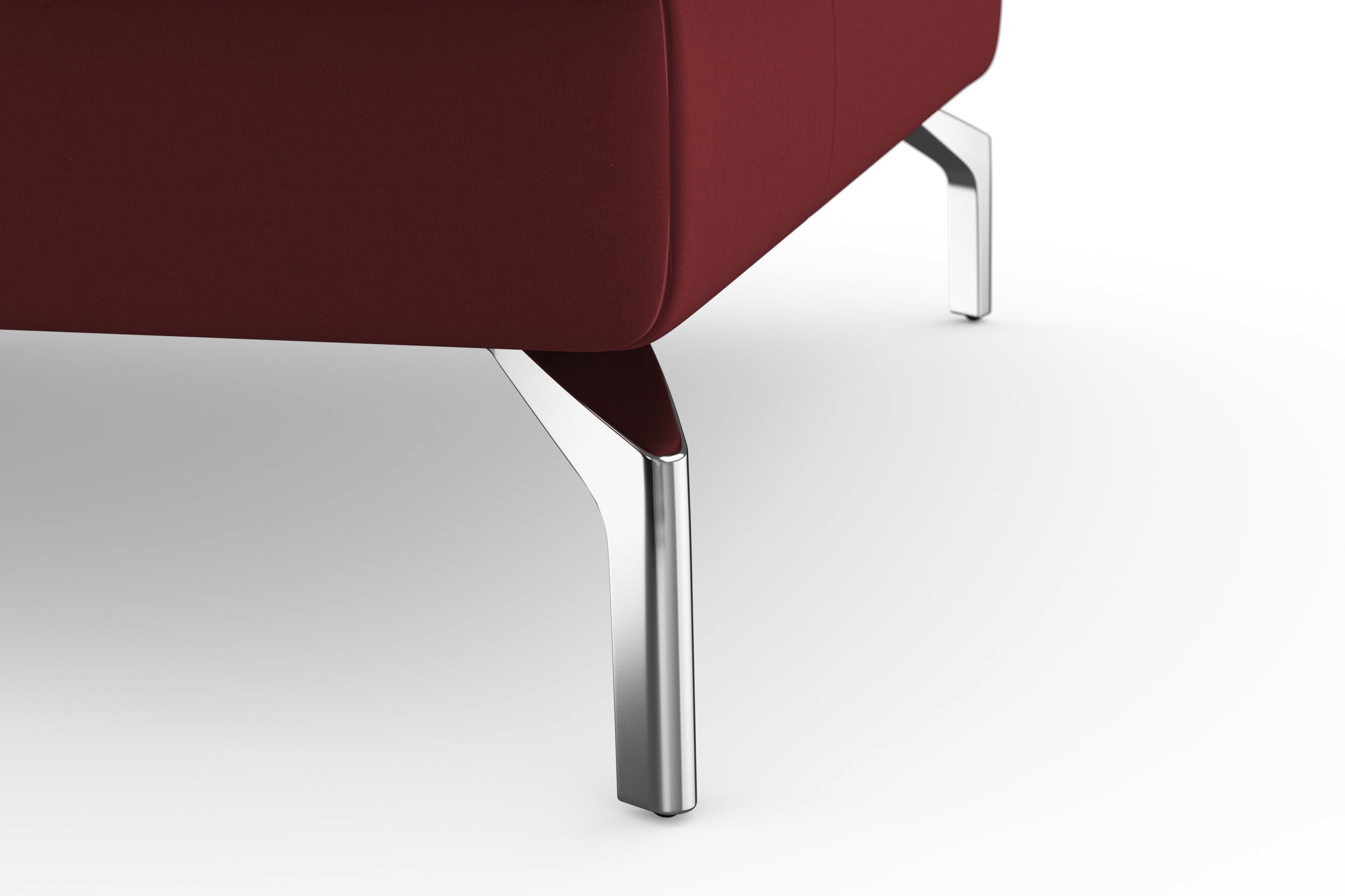sit&more Hoekbank Bendigo L-vorm inclusief zitdiepteverstelling, bodemvrijheid 15 cm, in 2 pootkleuren
