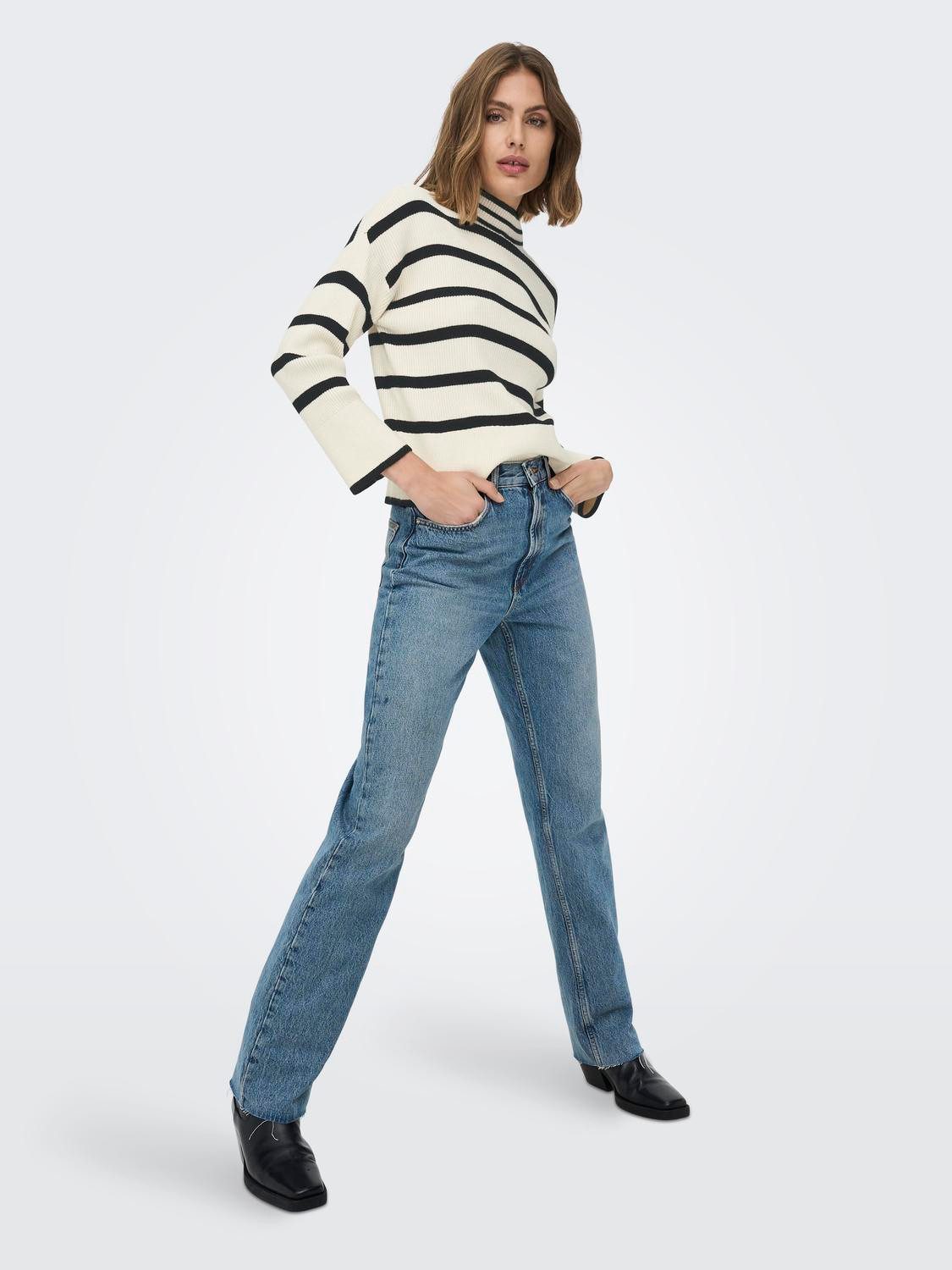 Only Trui met staande kraag ONLIBI L/S HIGNECK PULLOVER