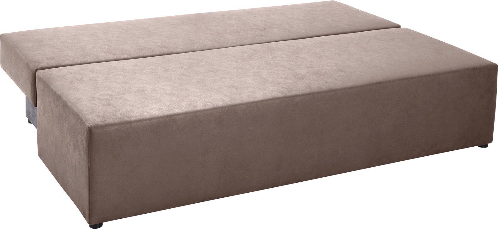 exxpo - sofa fashion Slaapbank Exxpo Tabou, Slaapbank met geweldige Opties Slaapfunctie,bedkist, naar keuze met liftbedfunctie en binnenvering