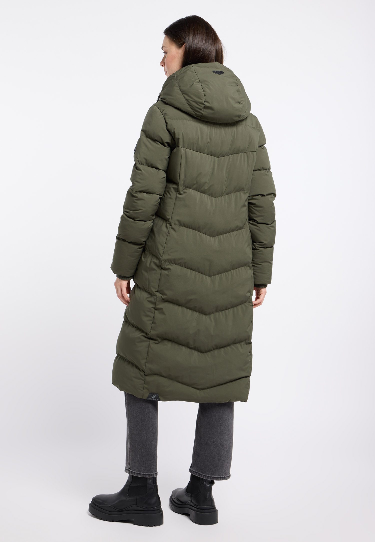 Ragwear Gewatteerde jas PAVLA LONG warme en waterafstotende winterjas