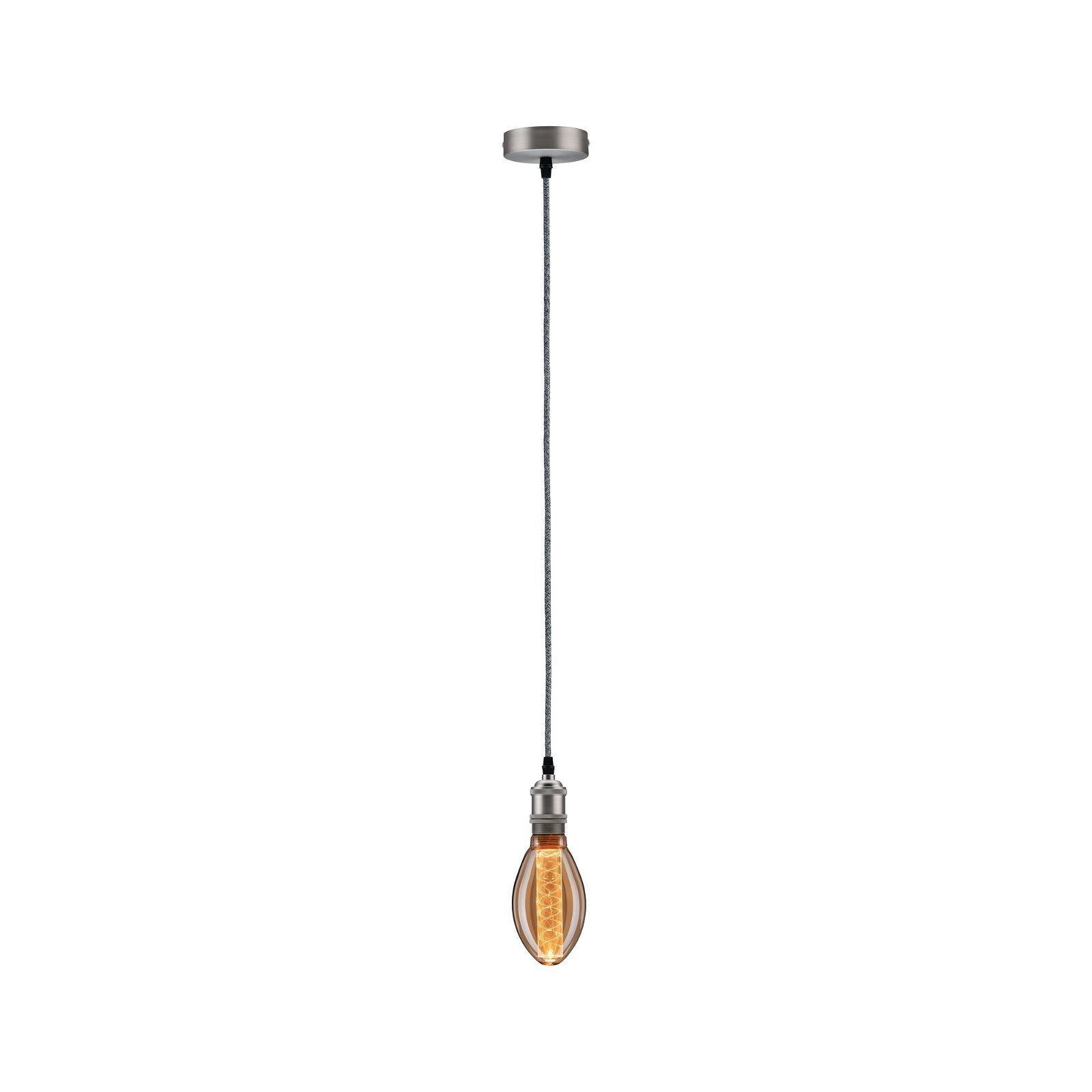 Paulmann Hanglamp Neordic Eldar max. 1x60W Geborsteld nikkel 230V Metaal (1 stuk)