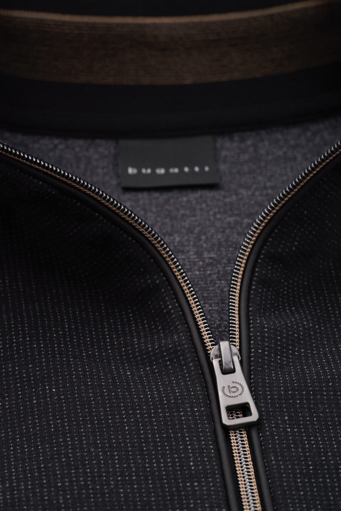 Bugatti Sweatvest met lichte structuur