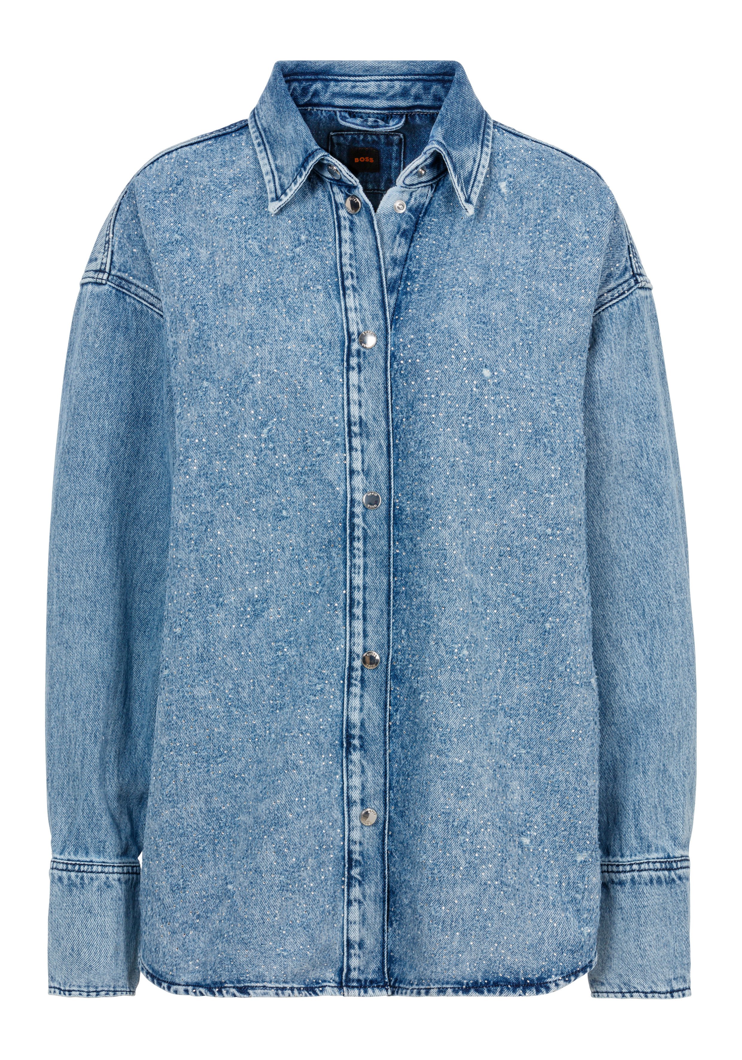 Boss Orange Klassieke blouse C_DENIM SHIRT HF