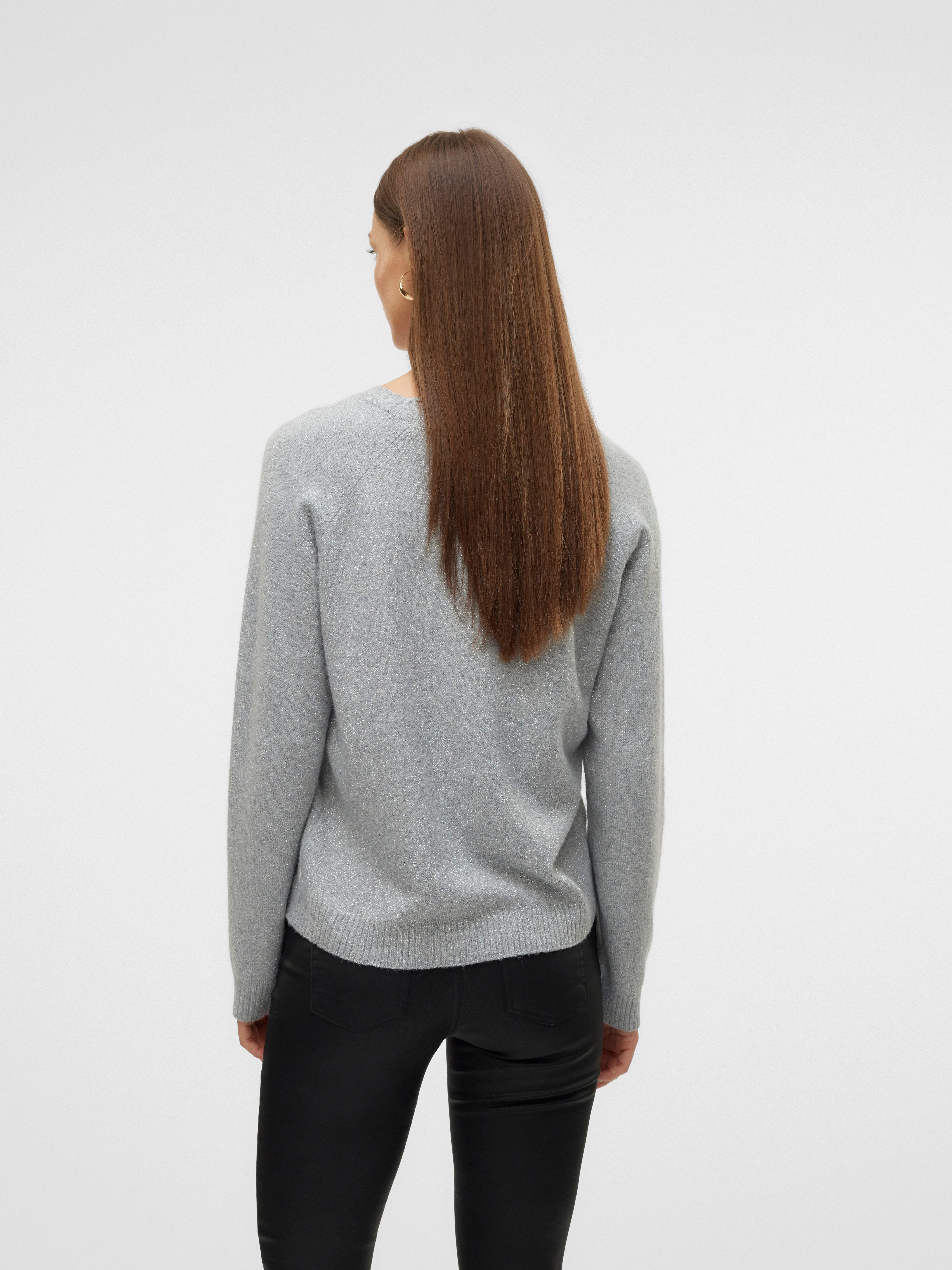 Vero Moda Trui met ronde hals VMDOFFYSHINE LS O-NECK BLOUSE REP NOOS