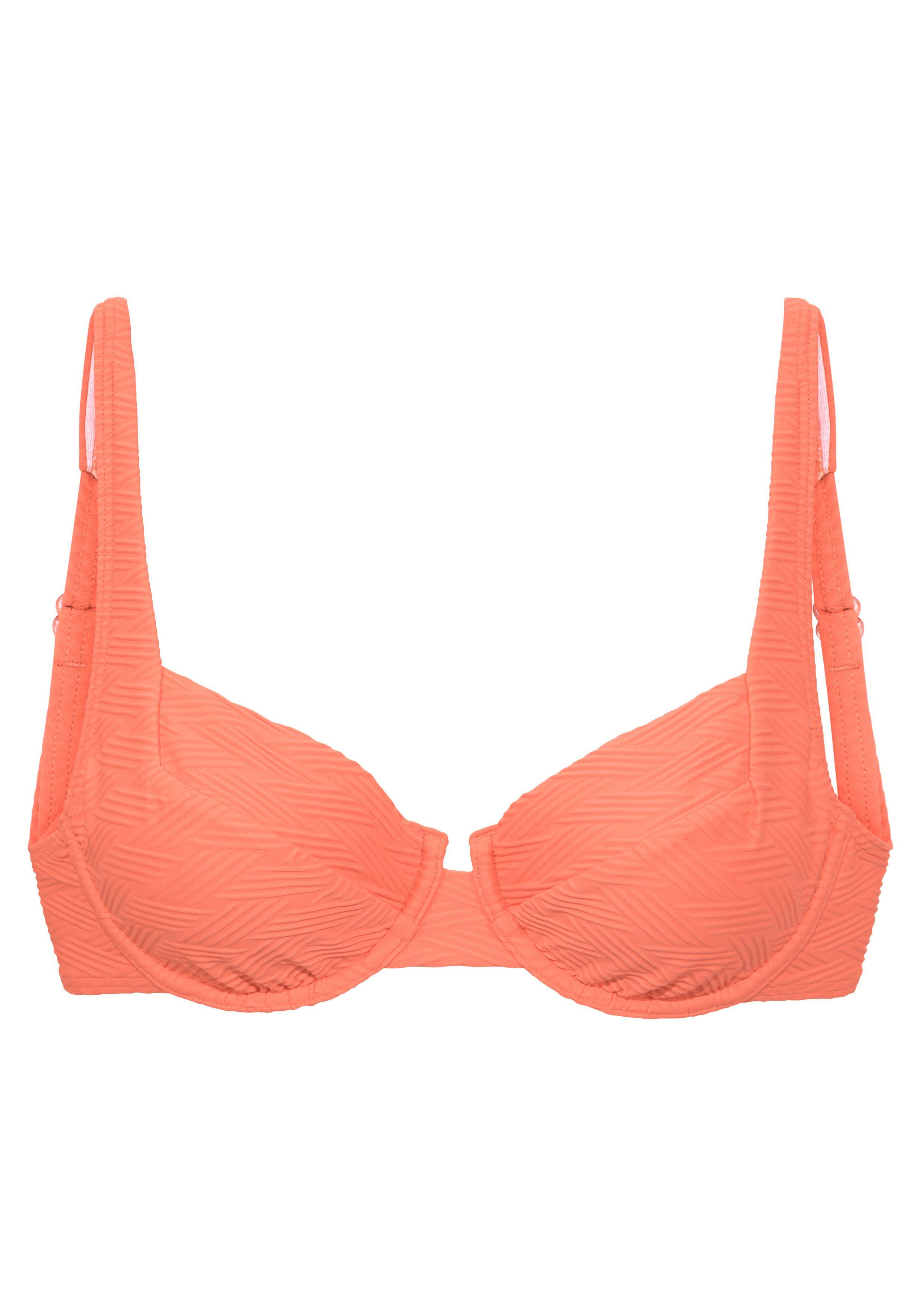Sunseeker Bikinitop met beugels Loretta met structuurpatroon