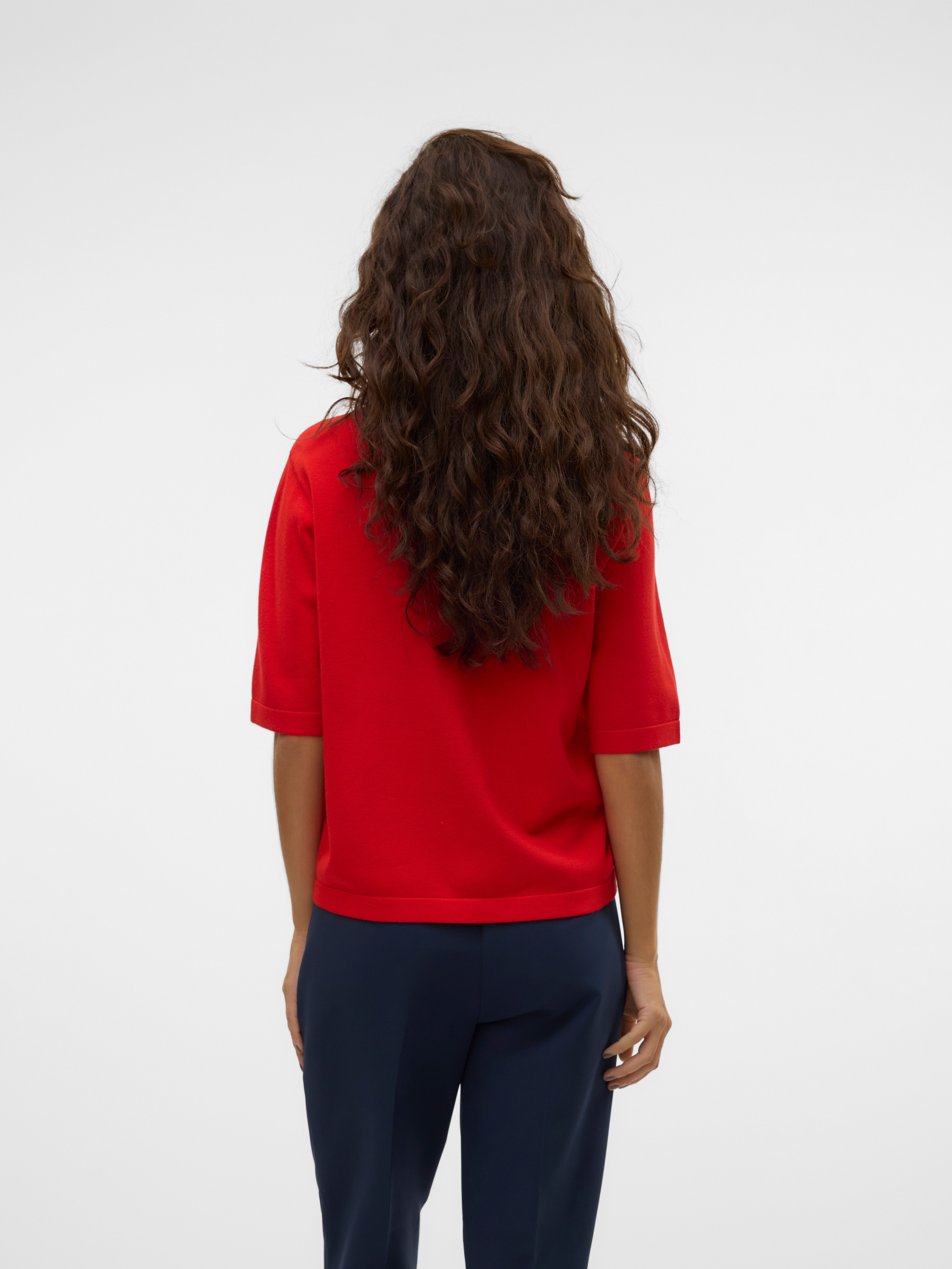 Vero Moda Trui met korte mouwen VMSILJE 2/4 O-NCK OVERSIZE PULL GA NOOS