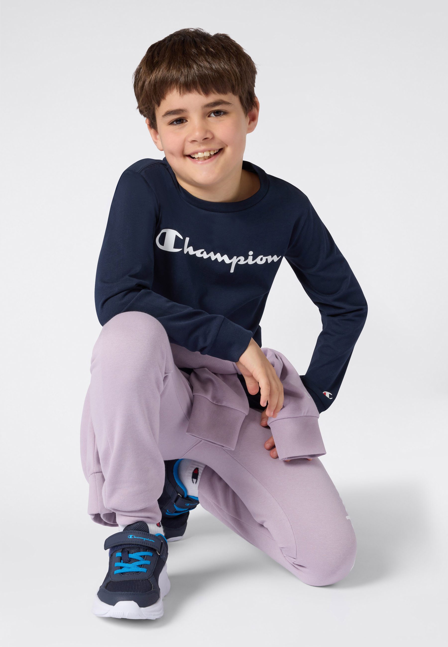 Champion T-shirt BASICS Long Sleeve Shirt Large Logo (1-delig)