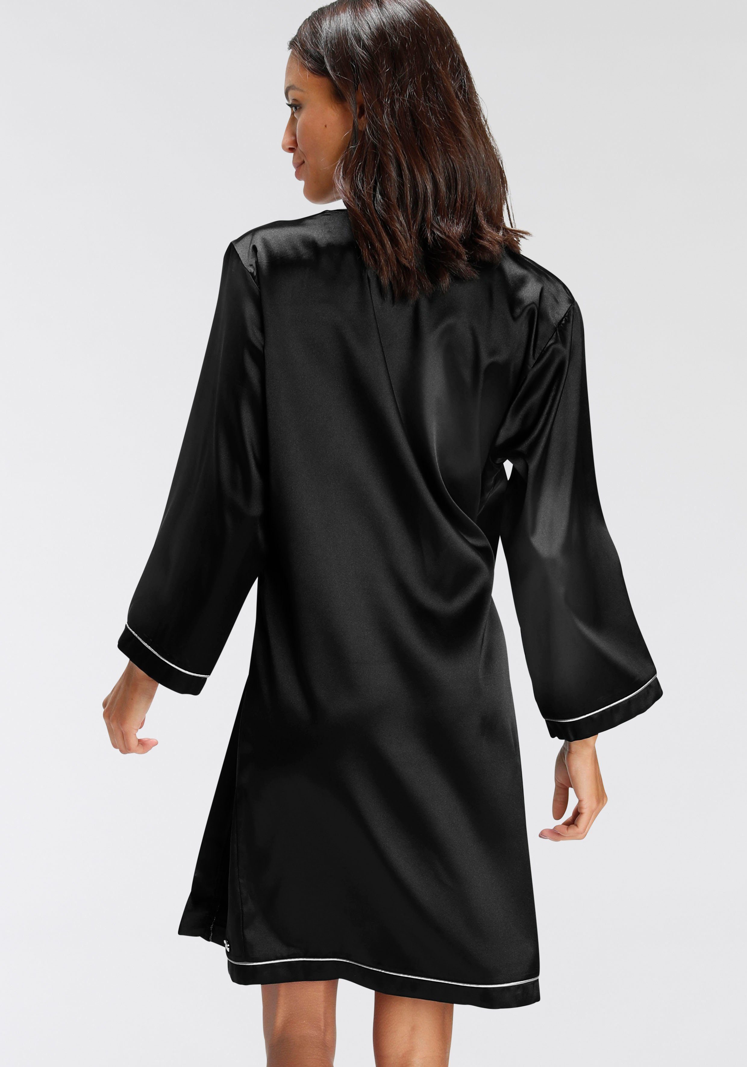 Bruno Banani Kimono met contrasterende paspel-details