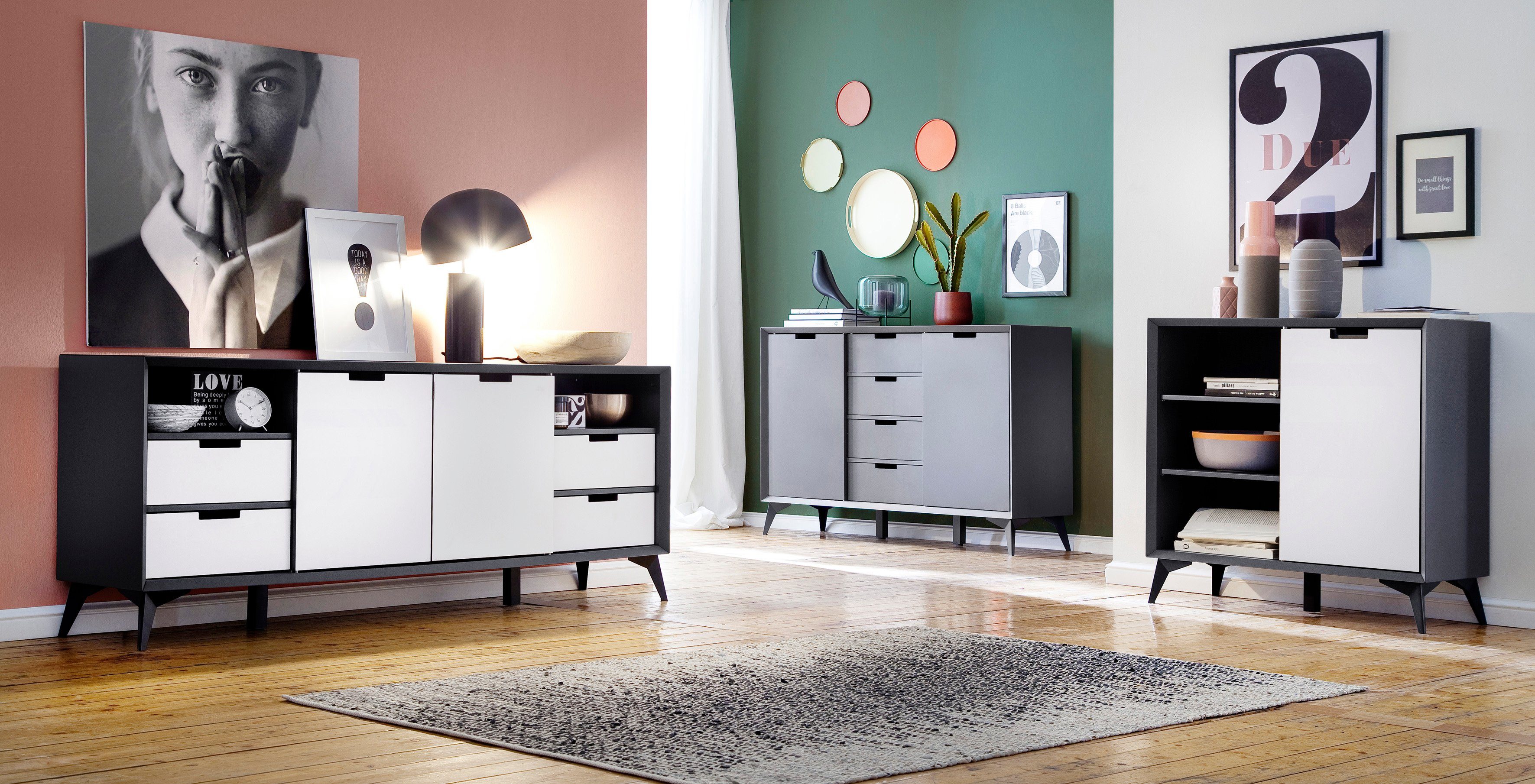 MCA furniture Dressoir Netanja Breedte ca. 180 cm