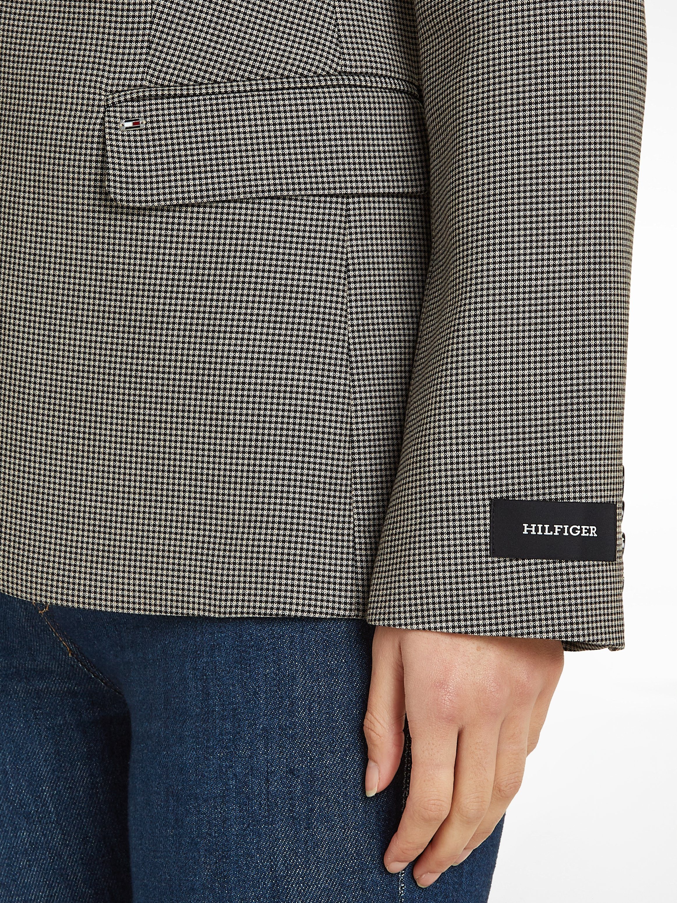 Tommy Hilfiger Korte blazer REGULAR SB BLAZER met geborduurd logo