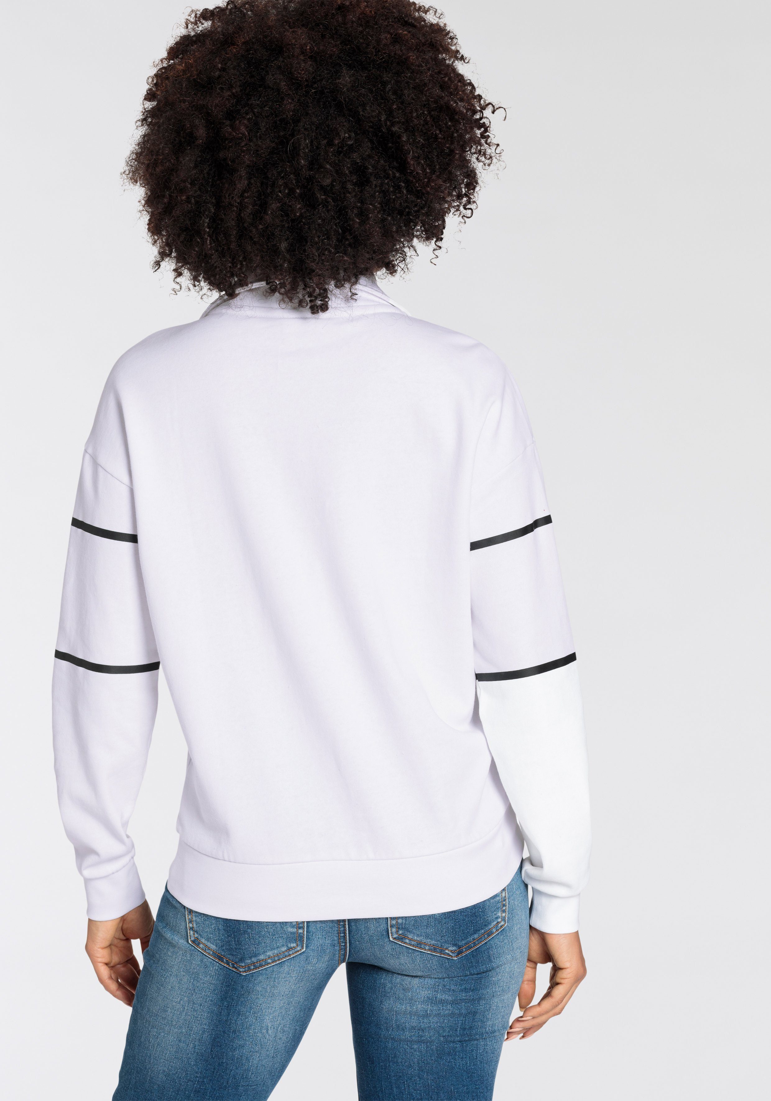 KangaROOS Sweatshirt Met opstaande schipperskraag en logoprint - NIEUWE COLLECTIE
