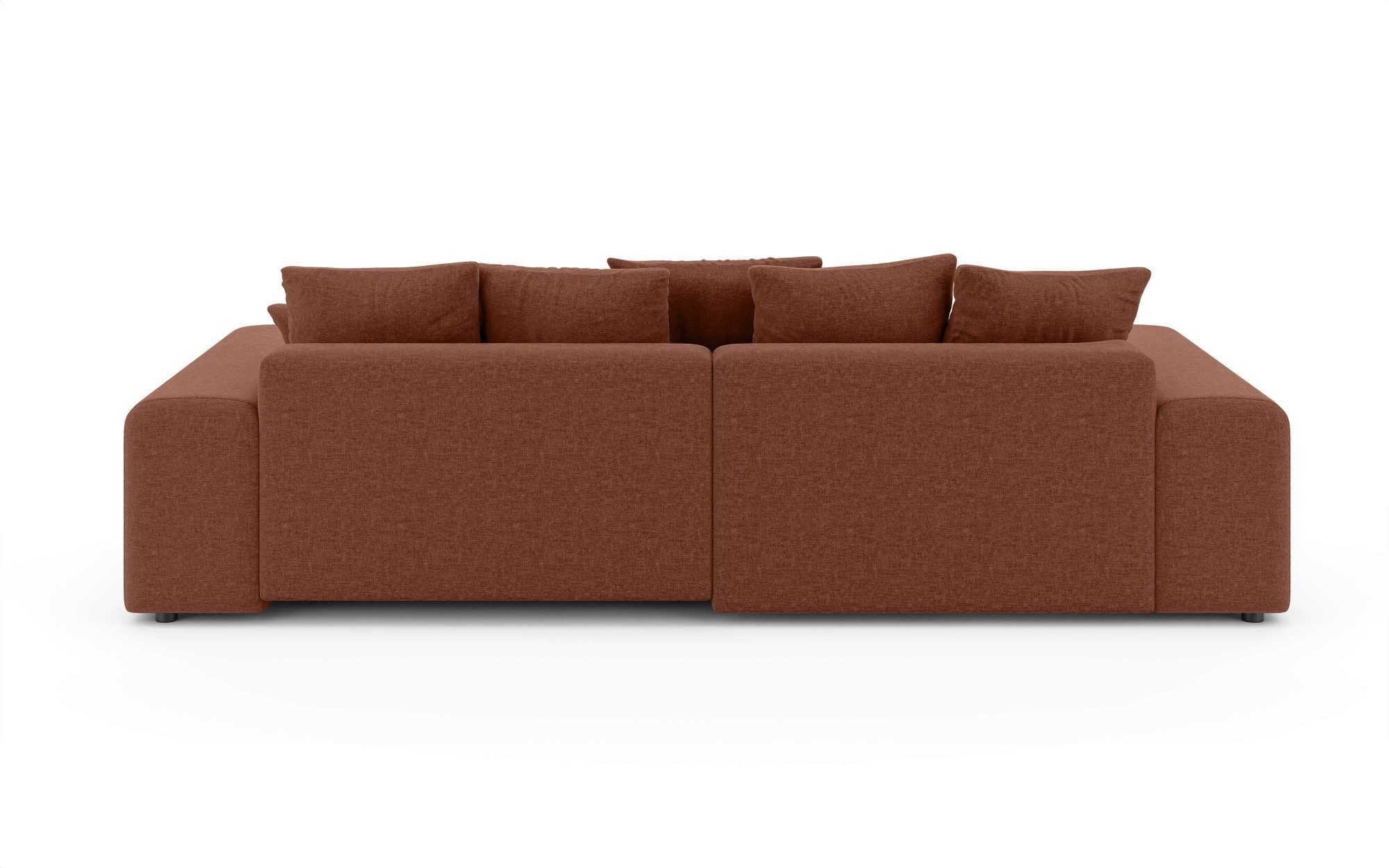 Home affaire Hoekbank LAKESIDE met bedfunctie en bedlade, B/D/H 257/166/84 cm L-vorm, recamiere aan beide zijden monteerbaar, golfondersteuning