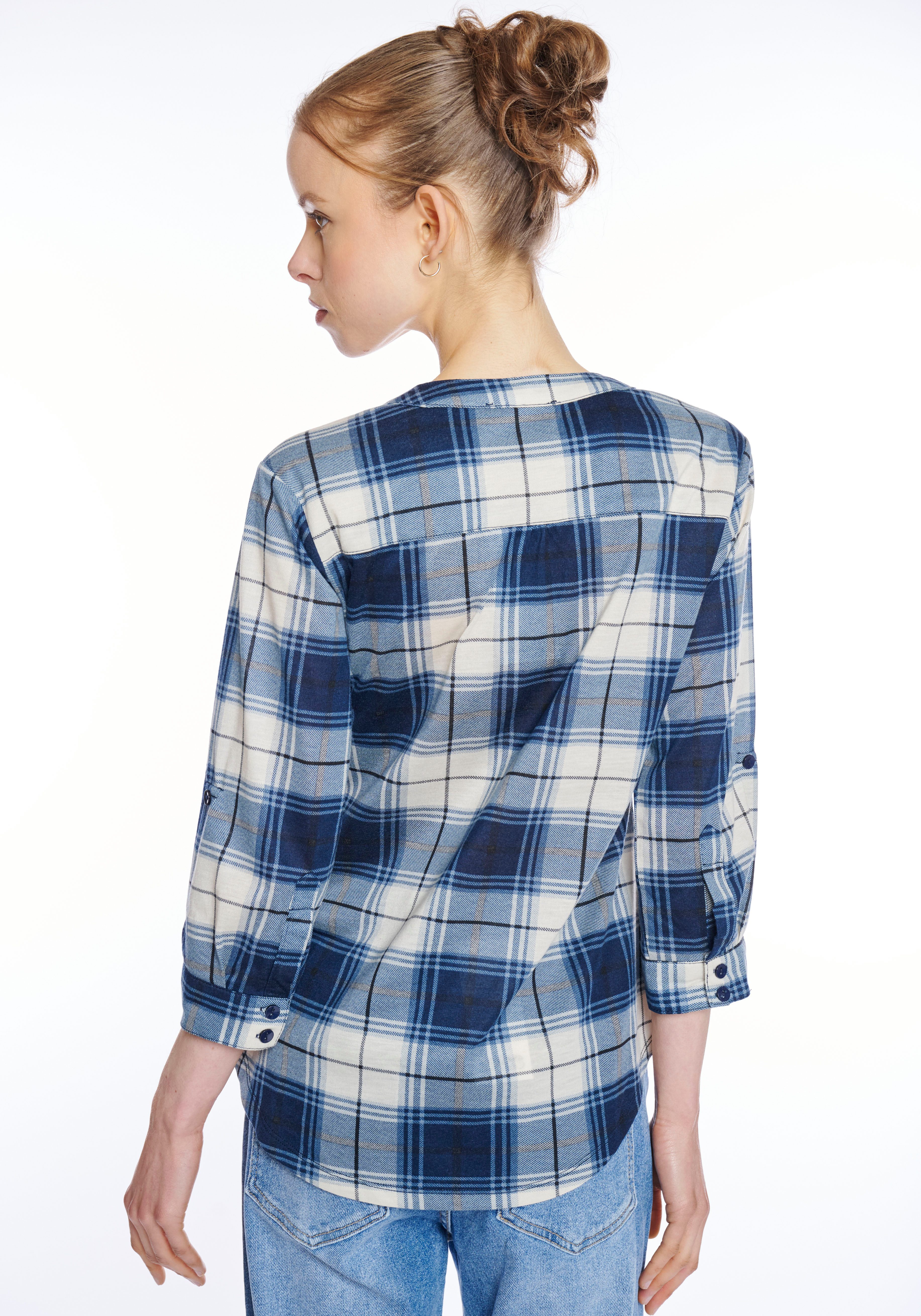 HaILYS Geruite blouse 3/4 P BL Di44nara
