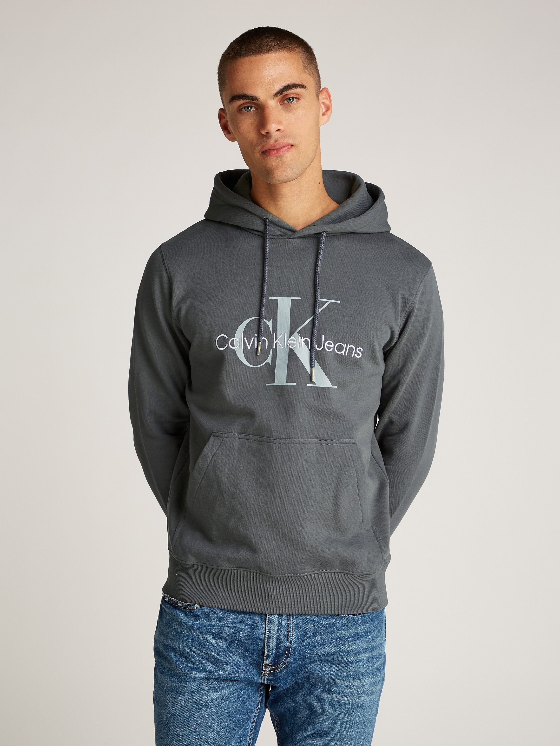 Calvin Klein Groene Katoenen Hoodie Sweatshirt Green Heren