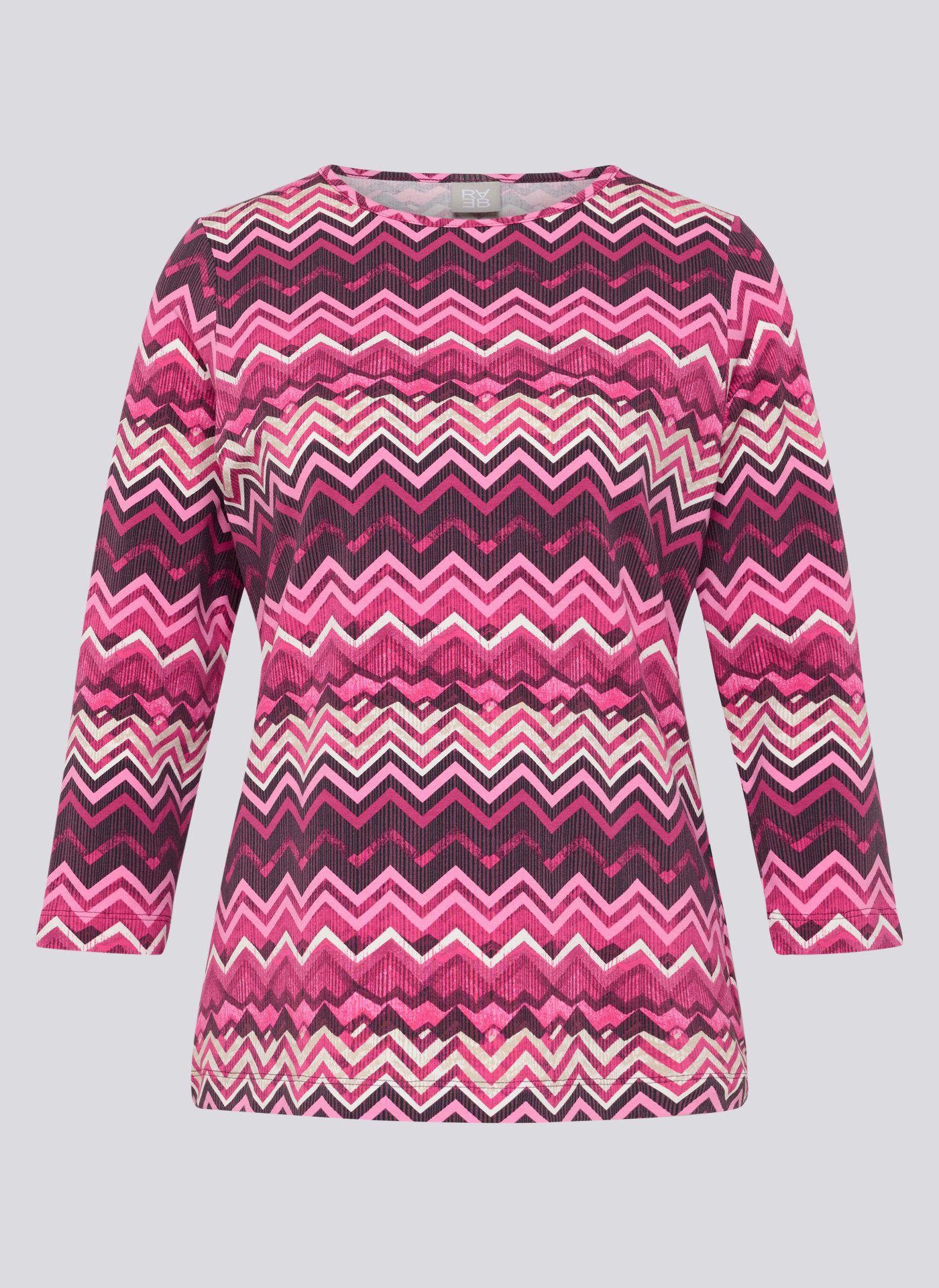 Rabe Shirt met 3/4 mouwen met grafisch patroon