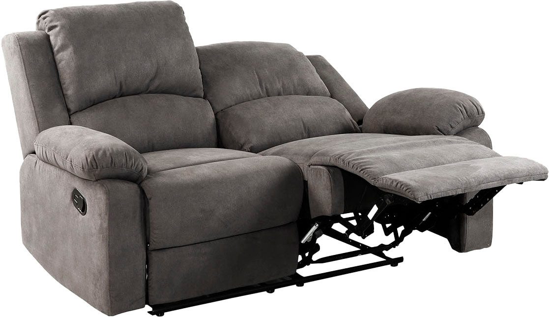 Jockenhöfer Gruppe 2-zitsbank Dakota Ligfunctie met halfautomatische relaxfunctie, TFK bekleding