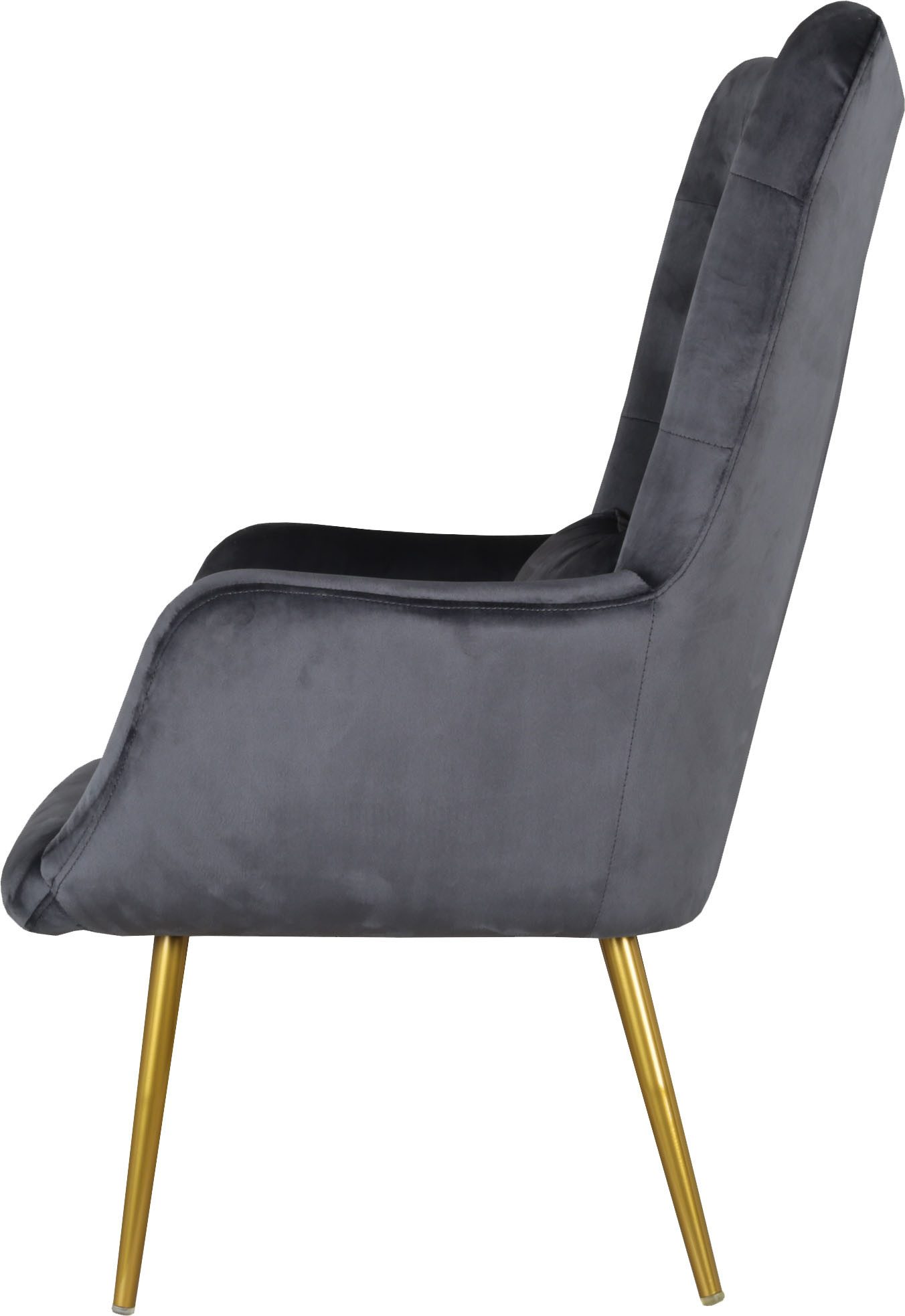 Home affaire Oorfauteuil LITZ in droomachtig fluweel, relaxstoel met poef,