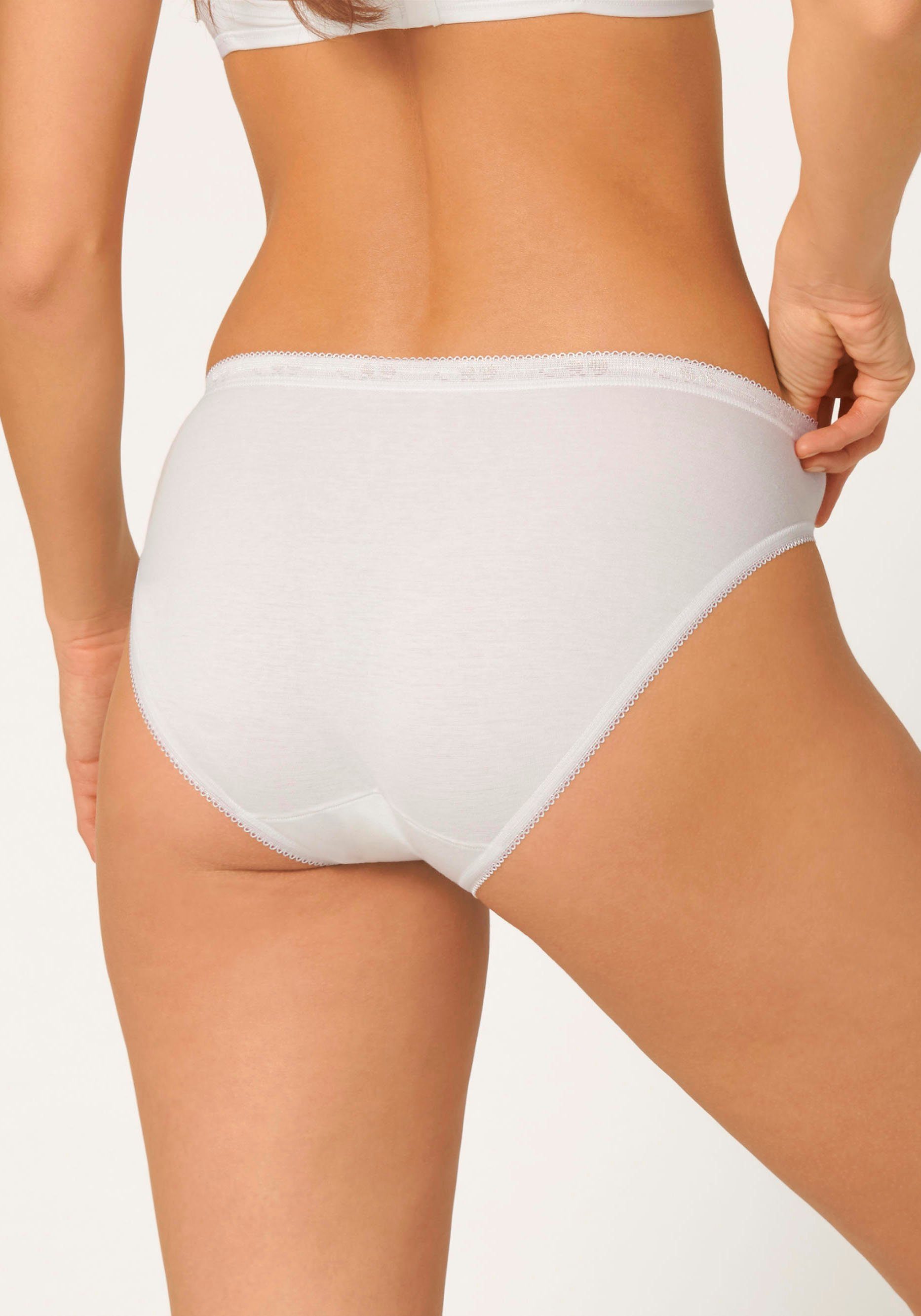 Sloggi Tai slip Basic+ Tai 4P perfecte pasvorm, elastische katoenstof (4 stuks, Set van 4)