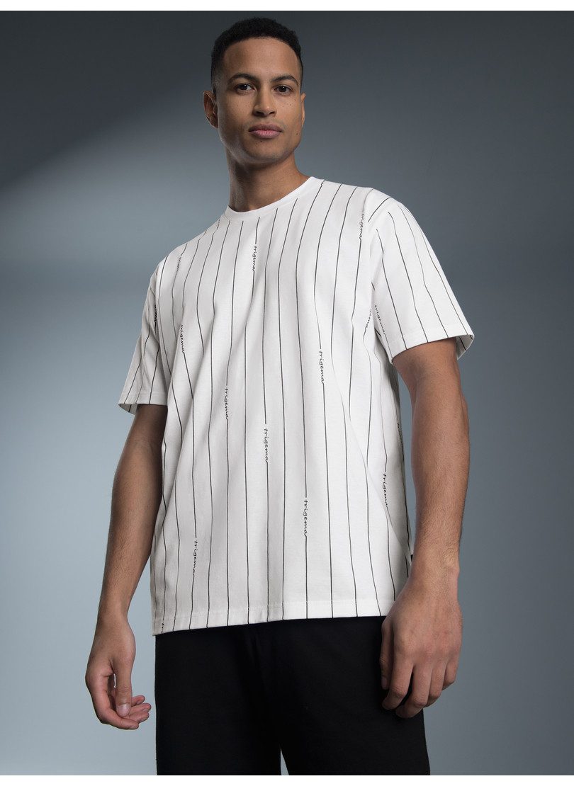 Trigema T-shirt TRIGEMA T-shirt met allover streepjespatroon (1-delig)
