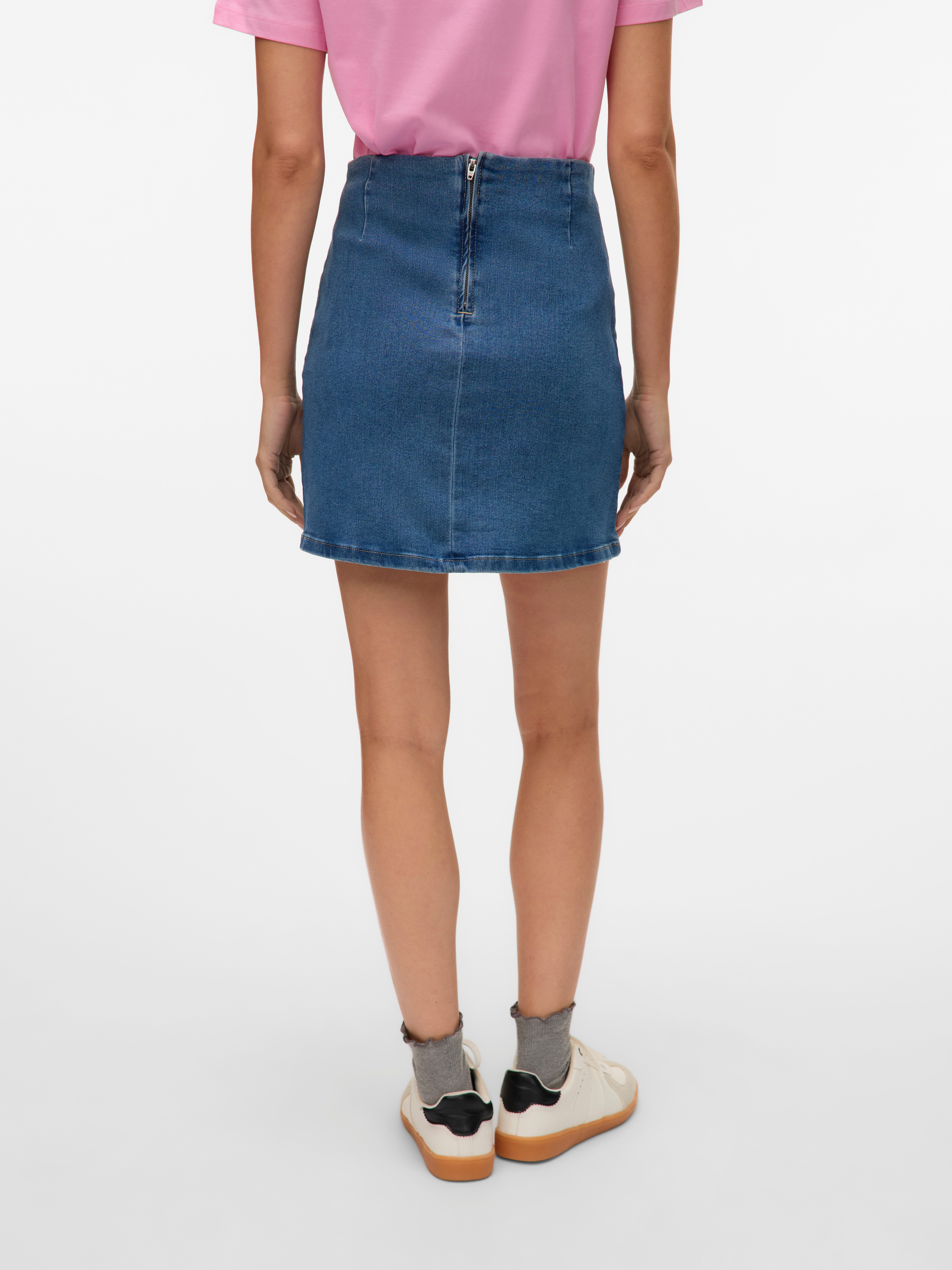 Vero Moda Jeans rok VMNELLY HR SHORT SKIRT DNM MIX NOOS