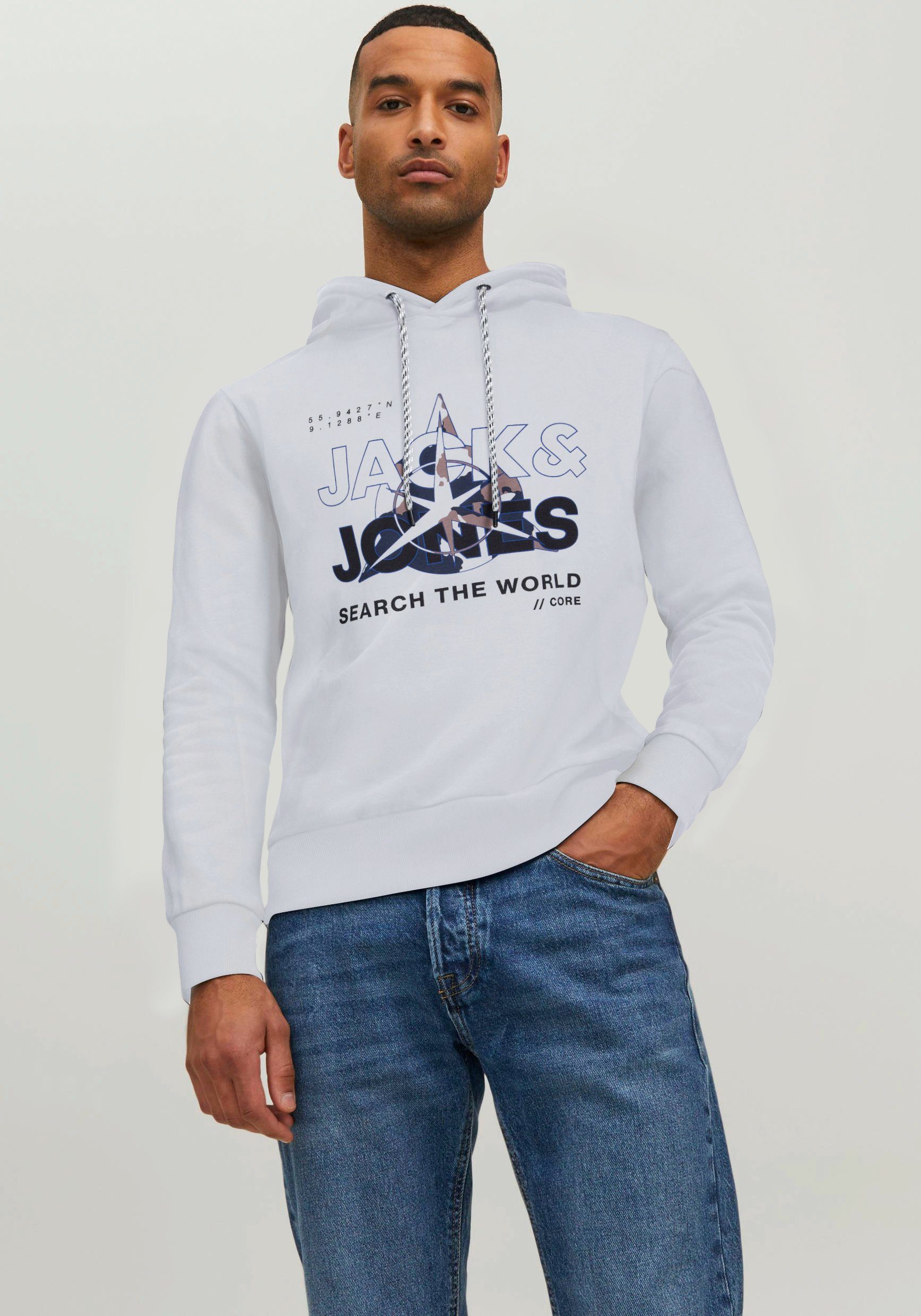 Jack & Jones Hoodie JCOHUNT SWEAT HOOD LN