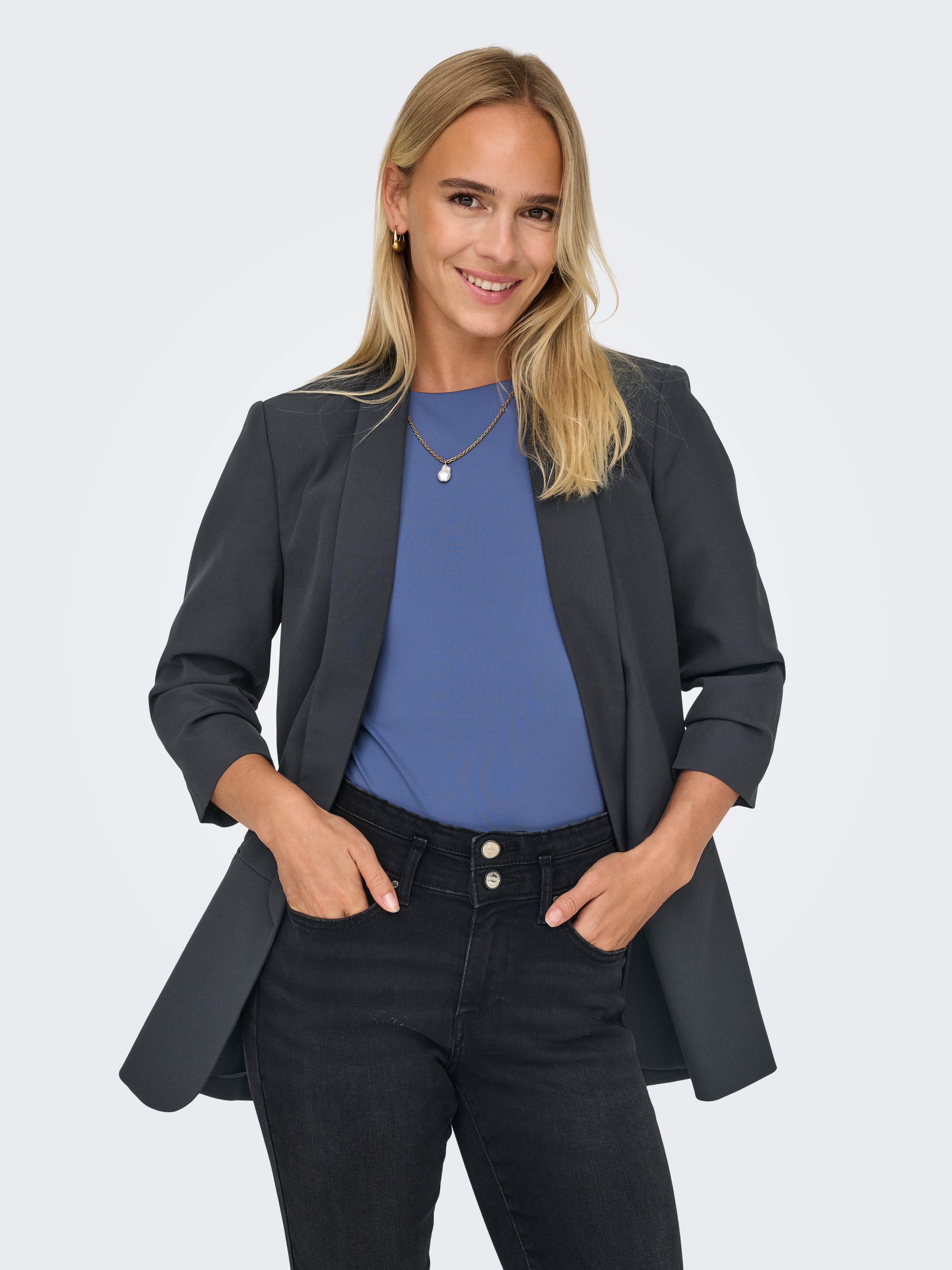 Only Korte blazer ONLELLY 3/4 LIFE BLAZER TLR NOOS dames korte blazers maat 40 (L) zwart
