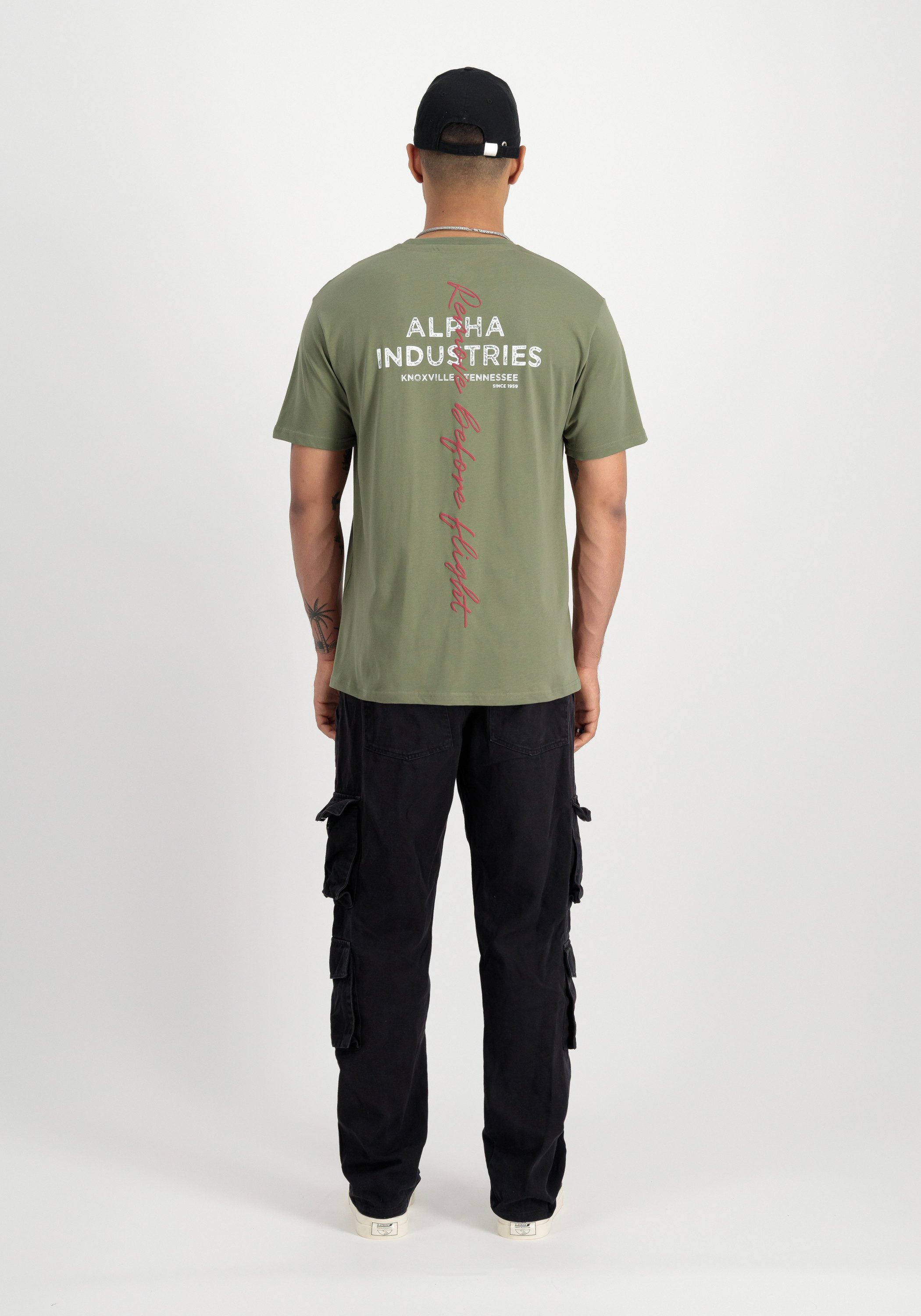 Alpha Industries T-shirt Men T-Shirts Signature Backprint T-Shirt