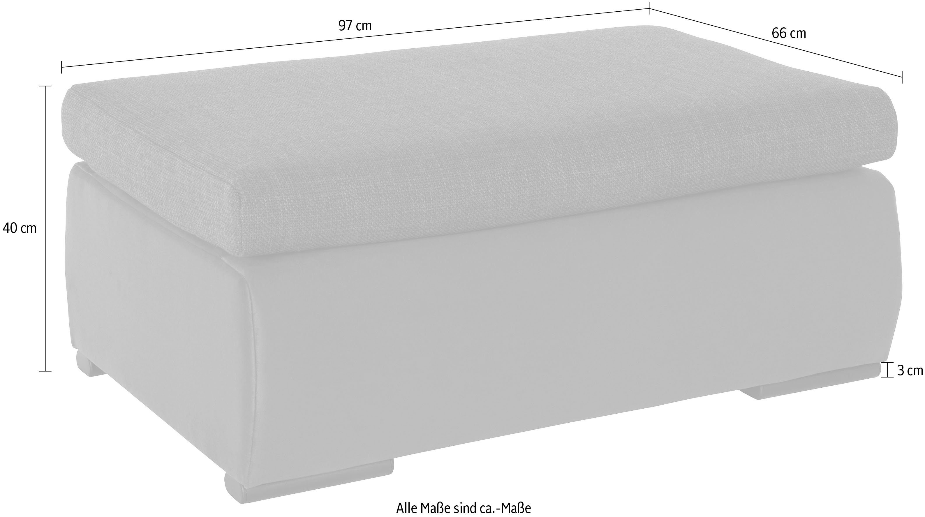 Home affaire Hocker Win met zwarte metalen poten, vrij plaatsbaar