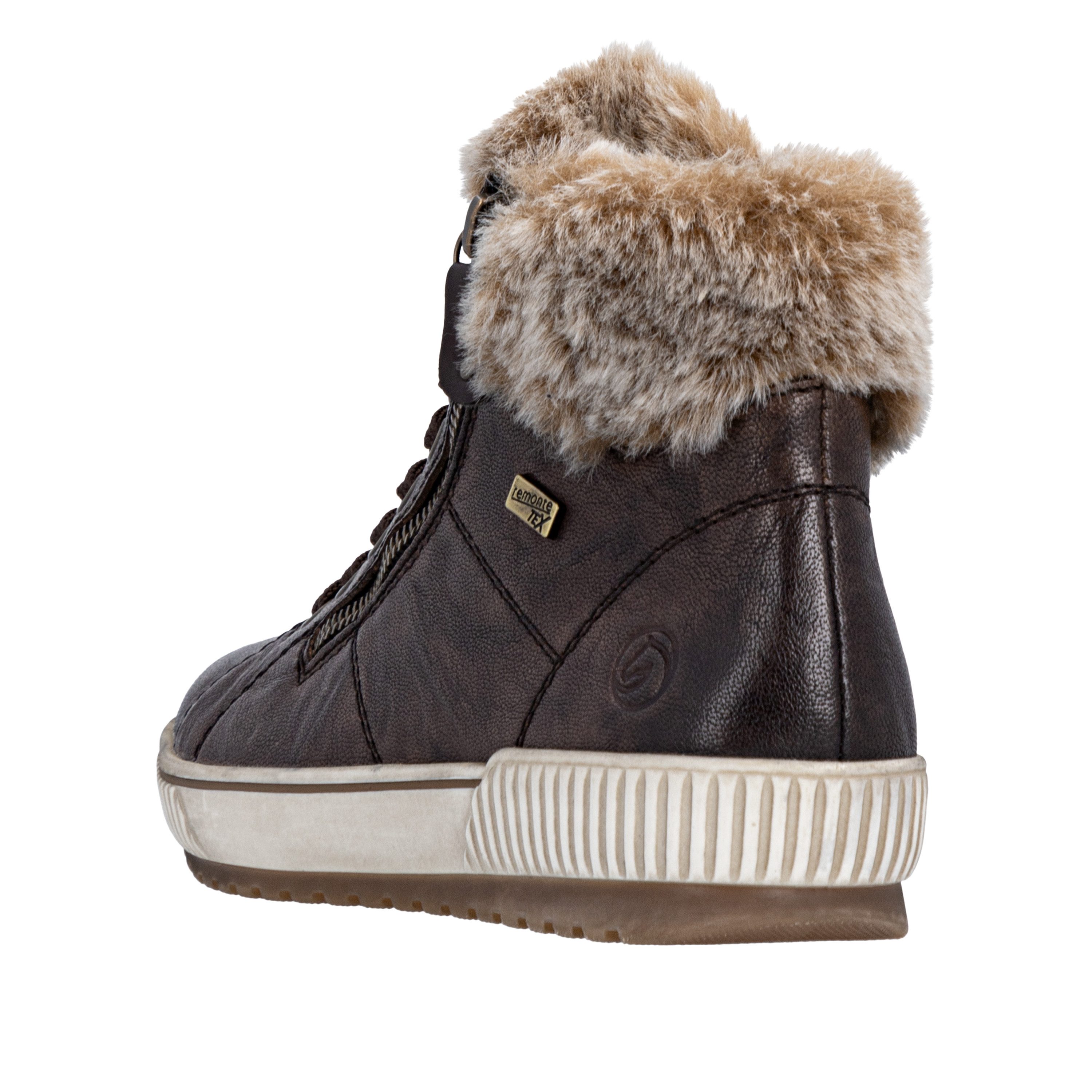 Remonte Winterlaarzen , plateau, outdoorschoen veterschoenen met waterafstotende tex-membraan