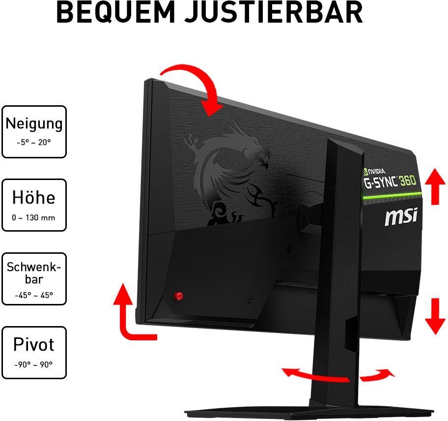 MSI Gaming-monitor Oculux NXG253R E-Sports