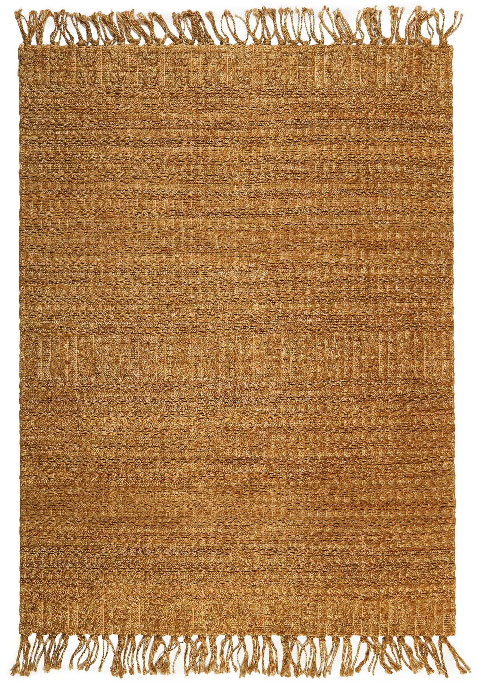 Green Looop Vloerkleed Marseille met de hand geweven jute-vloerkleed, natuurmateriaal, woonkamer