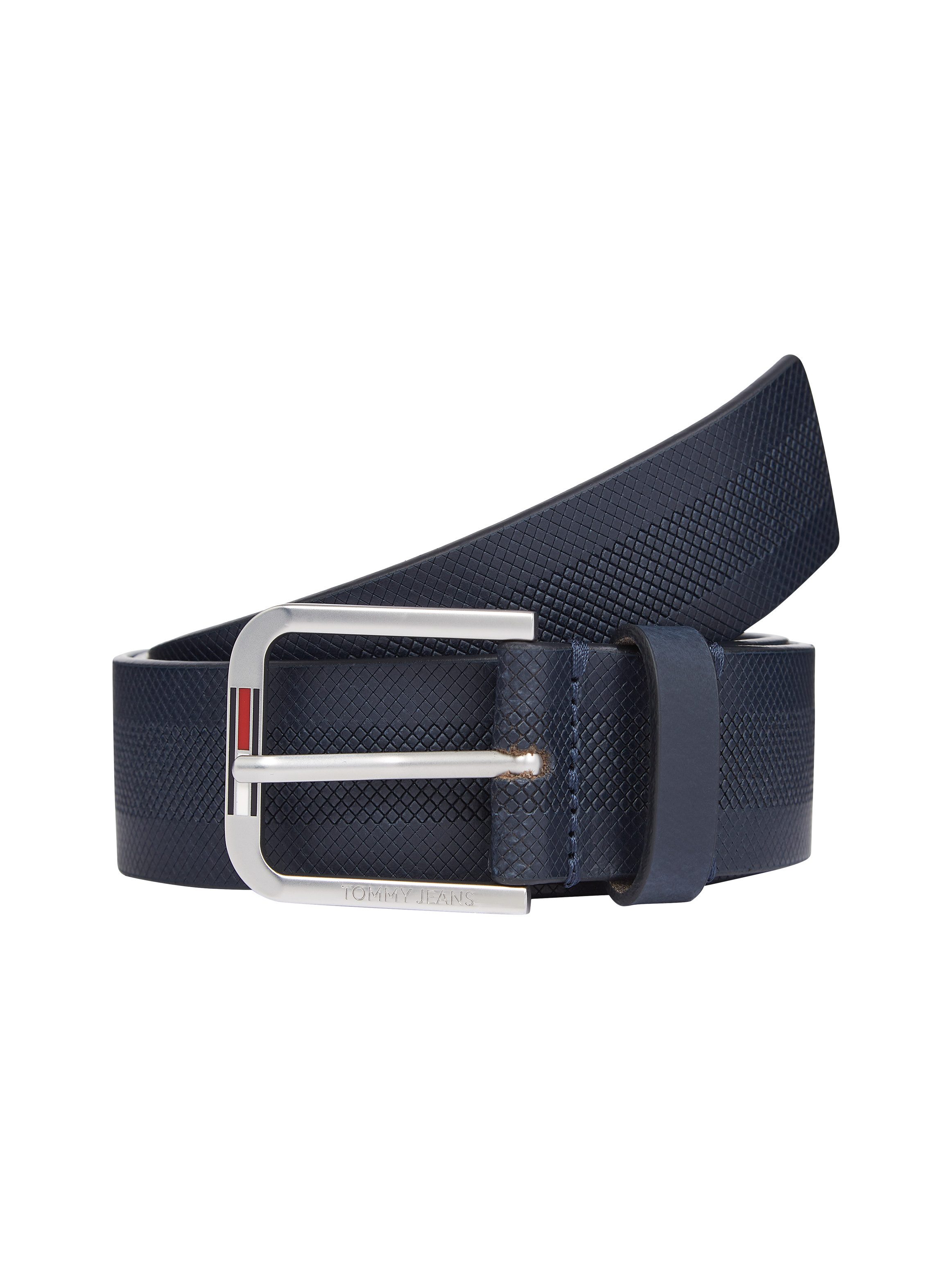 TOMMY JEANS Leren riem TJM AUSTIN 3.5 Eenvoudige doornsluiting zachte haptiek