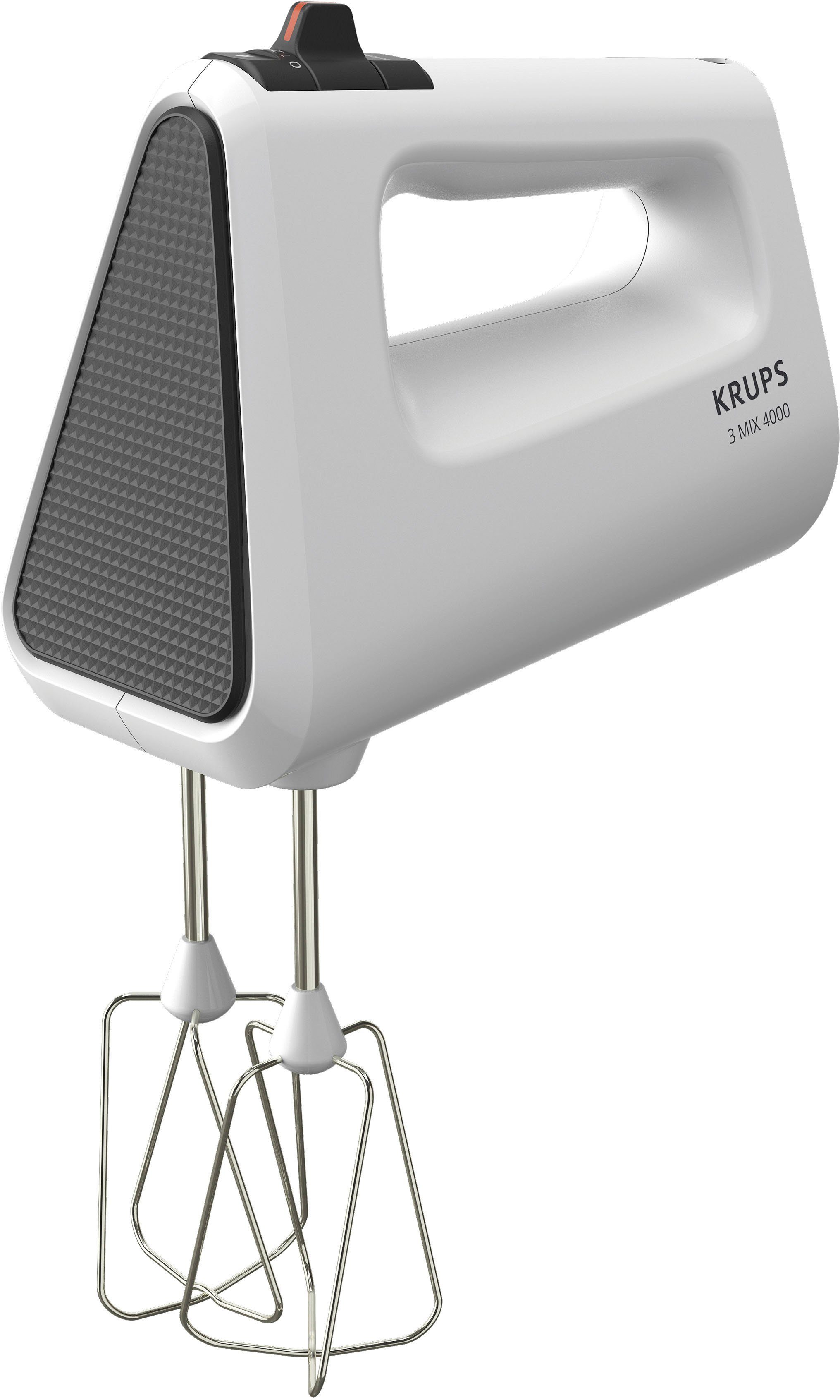 Krups Handmixer 3 Mix 4000 Turbo- en uitwerpfunctie, incl. 2 kloppers en 2 kneedhaken, GN4001