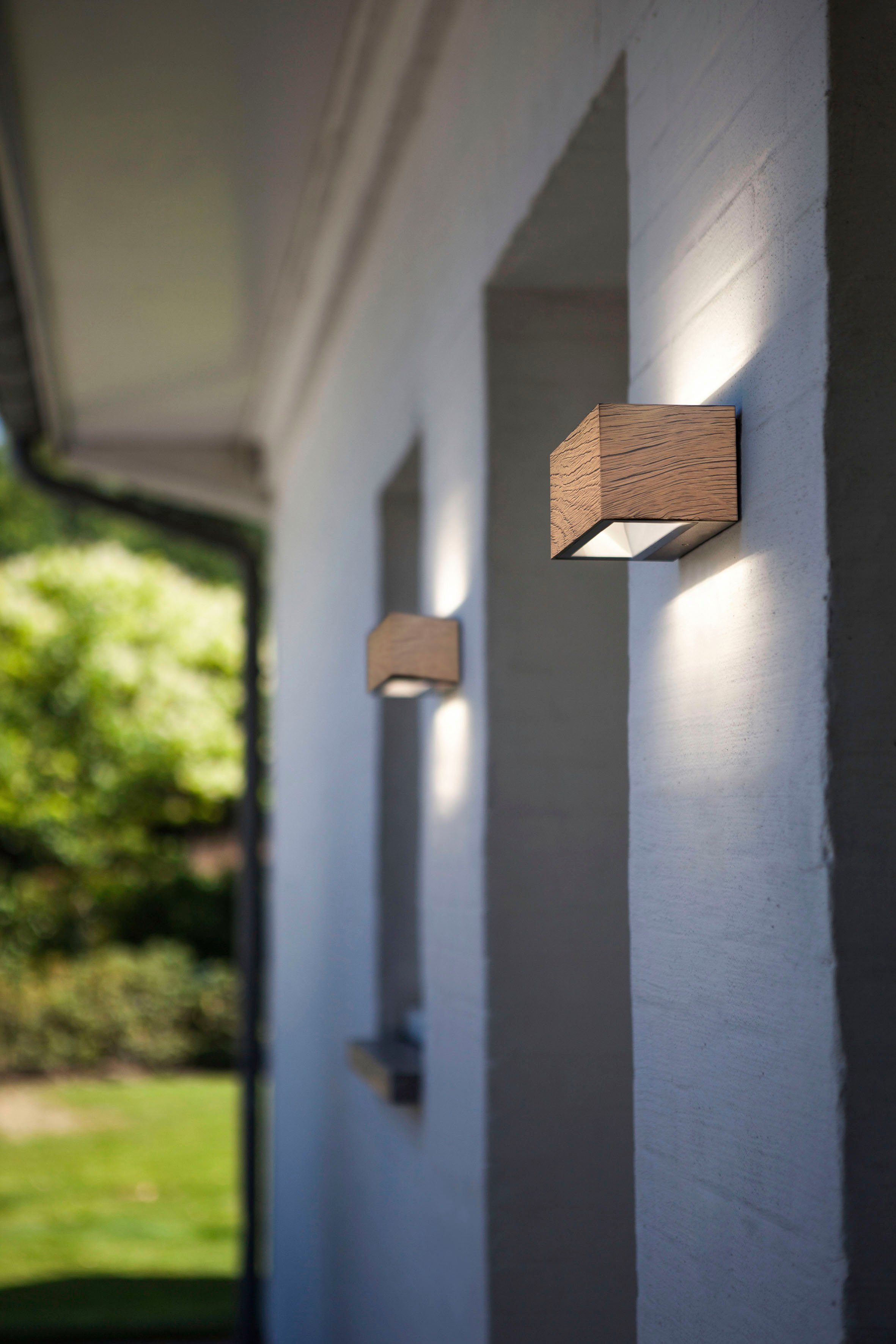 LUTEC Ledwandlamp voor buiten Gemini (1 stuk)