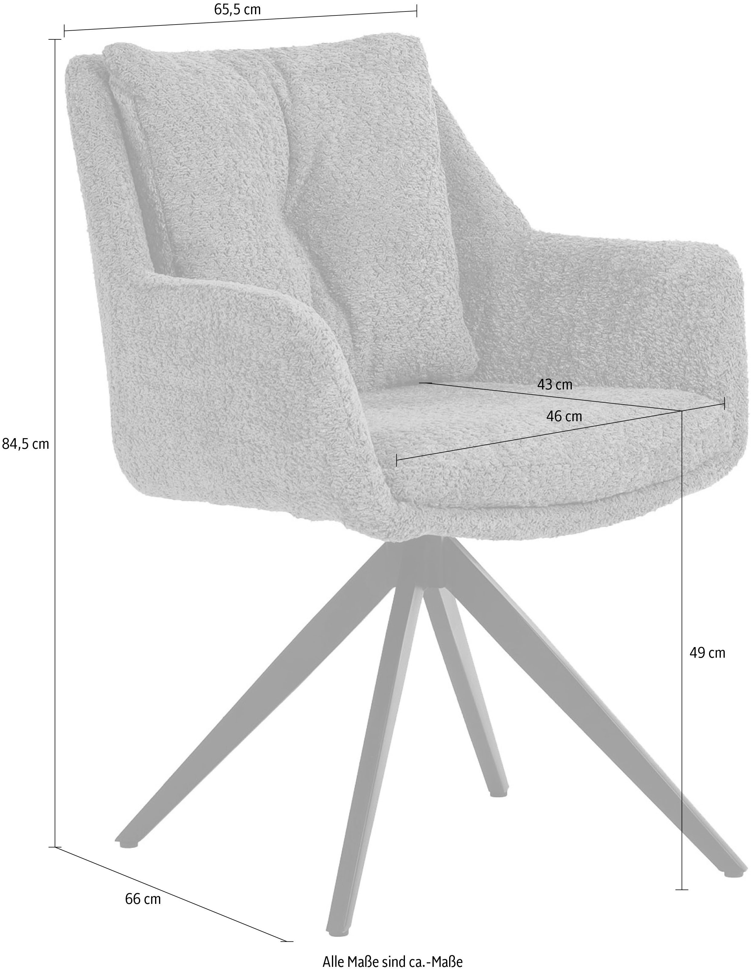 SIT Stoel met armleuningen met 360° draaifunctie