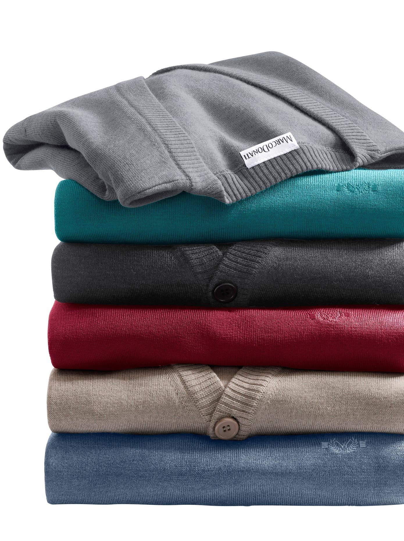 Marco Donati Cardigan heren gebreide vesten maat 60 grijs