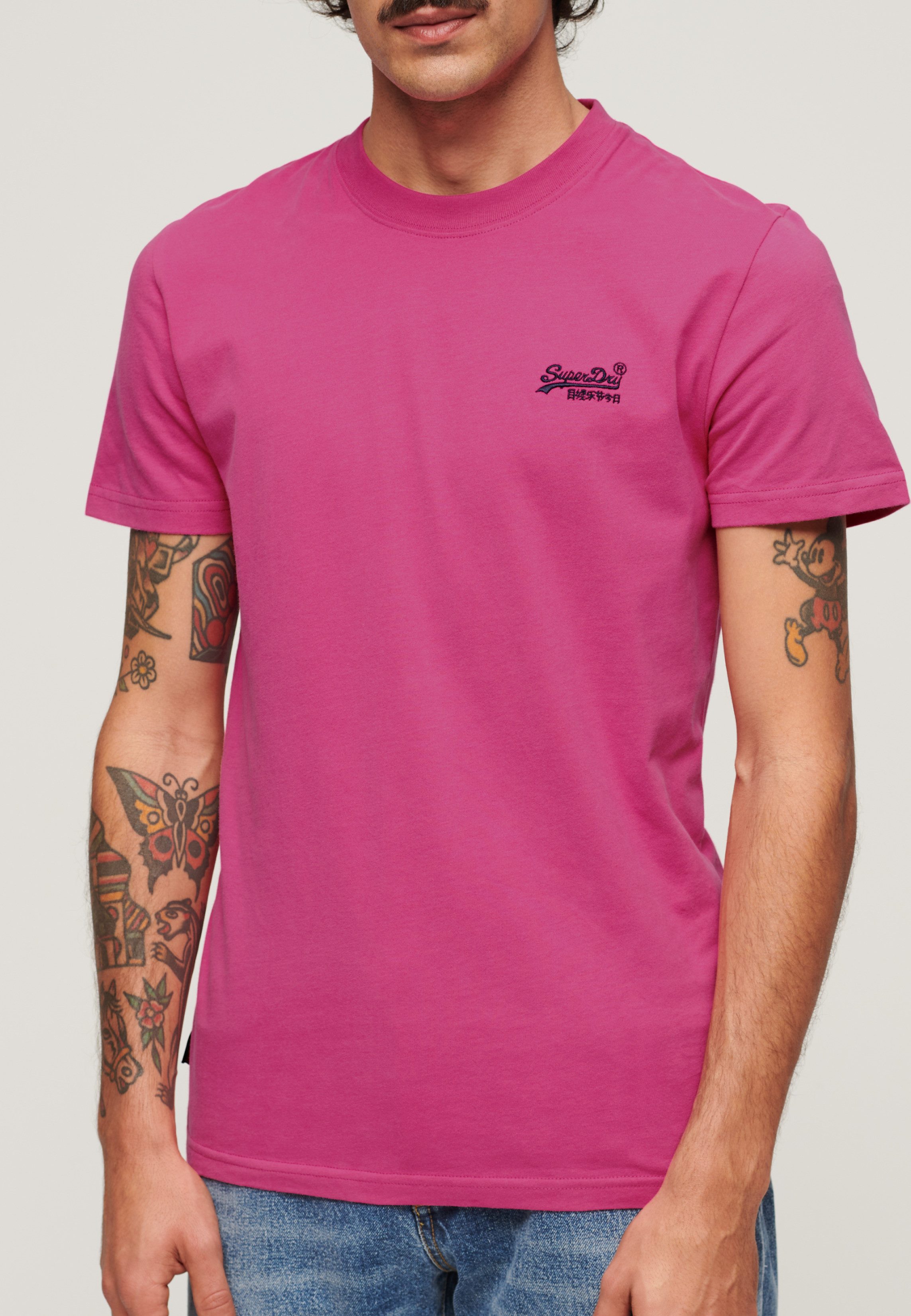 Superdry Shirt met ronde hals ESSENTIAL LOGO EMB TEE