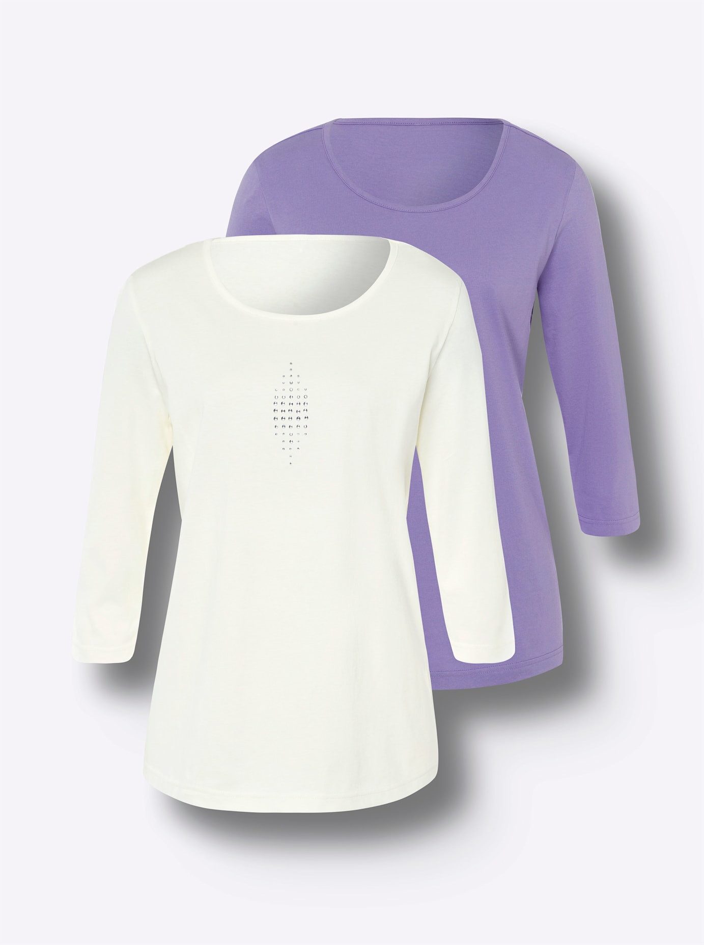 Classic Basics Shirt met 3 4 mouwen Set van 2 shirts (1-delig)