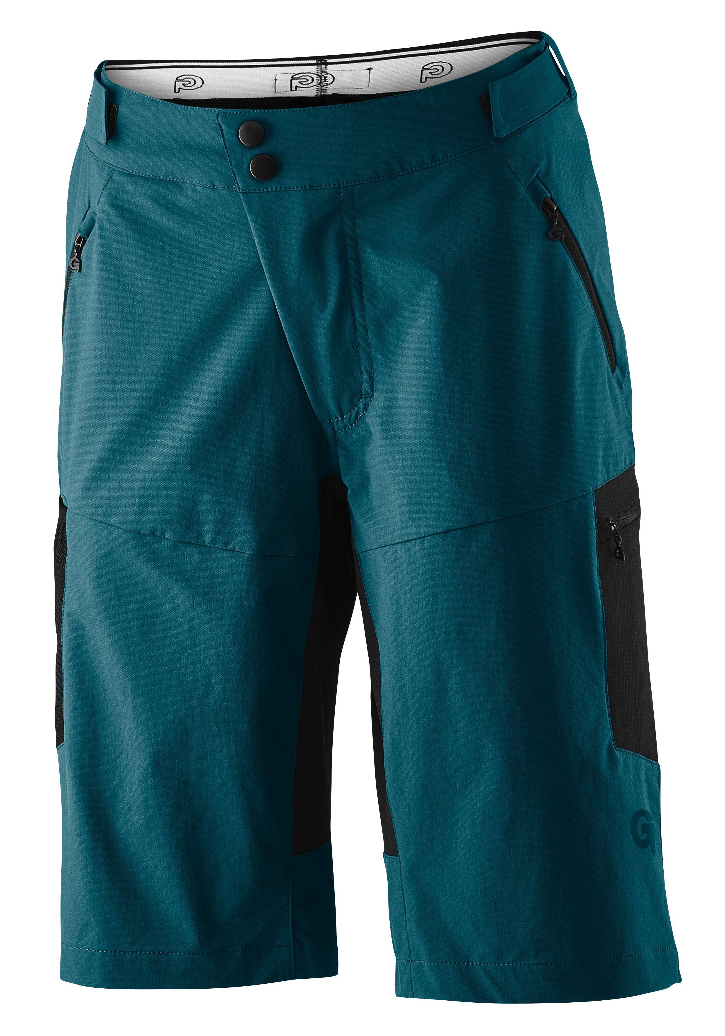 Gonso Fietsbroekje CASINA Dames fiets-short, fietspants, zitkussen en zakken, flexibele taille