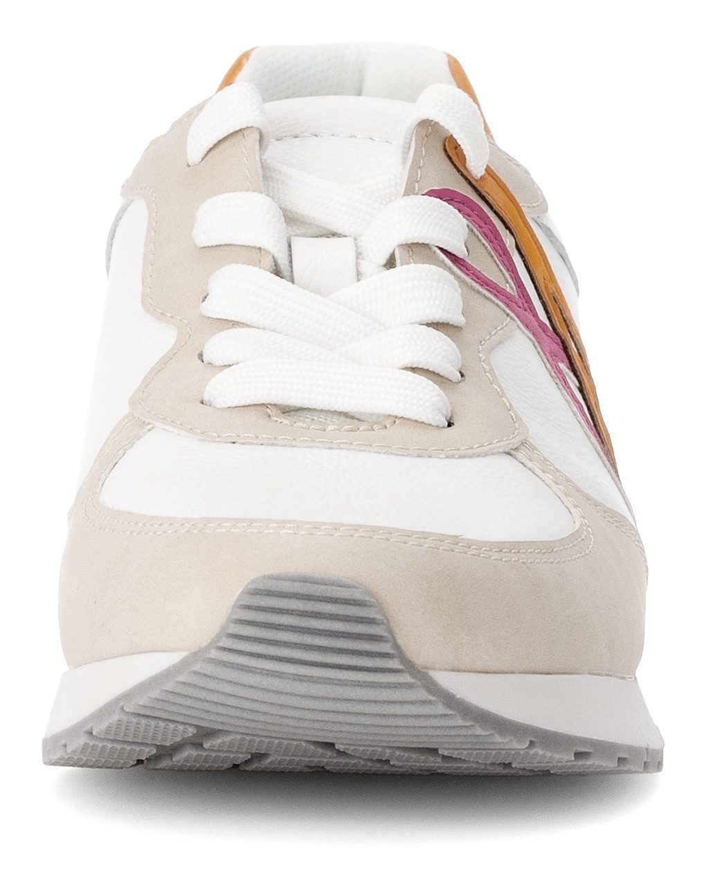 Gabor Sneakers met sleehak Florence , vrijetijdsschoen, lage schoen, veterschoen in comfortwijdte g (=breed)
