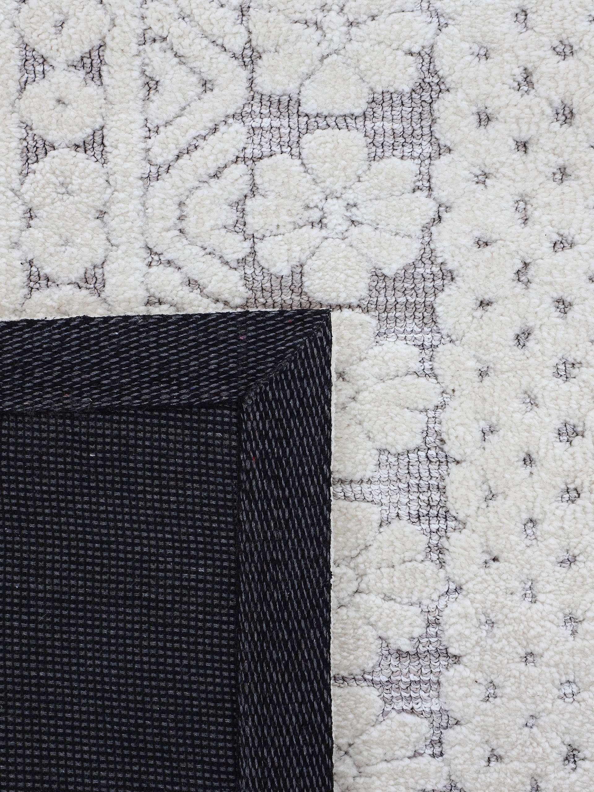 carpetfine Vloerkleed Holly 1 Bloemenmotief, hoog-laag structuur, woonkamer
