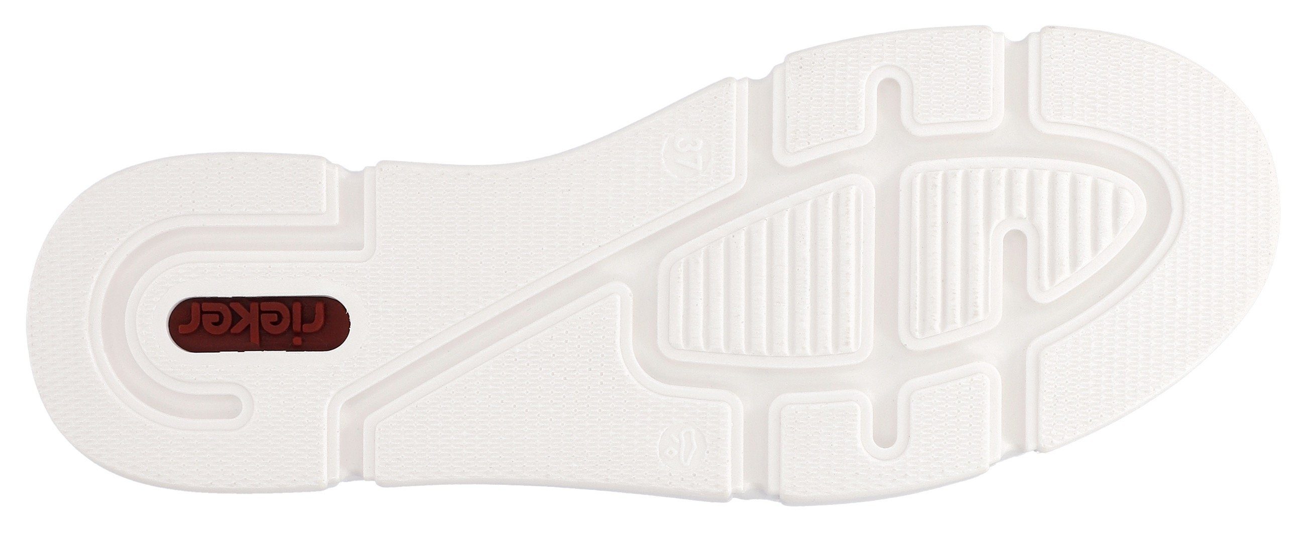 Rieker Plateausneakers Vrijetijdsschoen, veterschoen met zij-embossing, vrijetijdsschoen, lage schoen, veterschoen