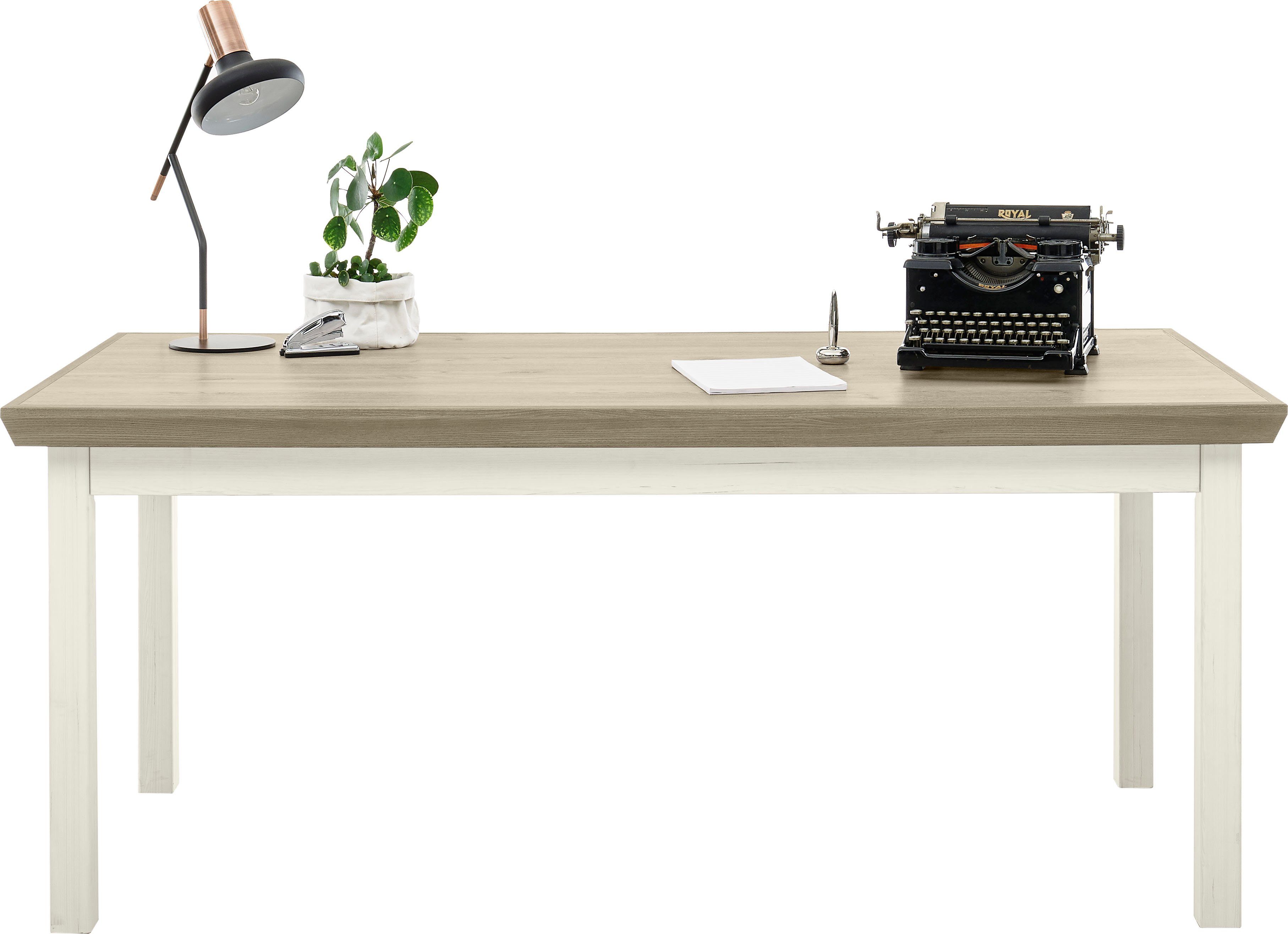 set one by Musterring Bureau York Breedte 180 cm bureaus bruin