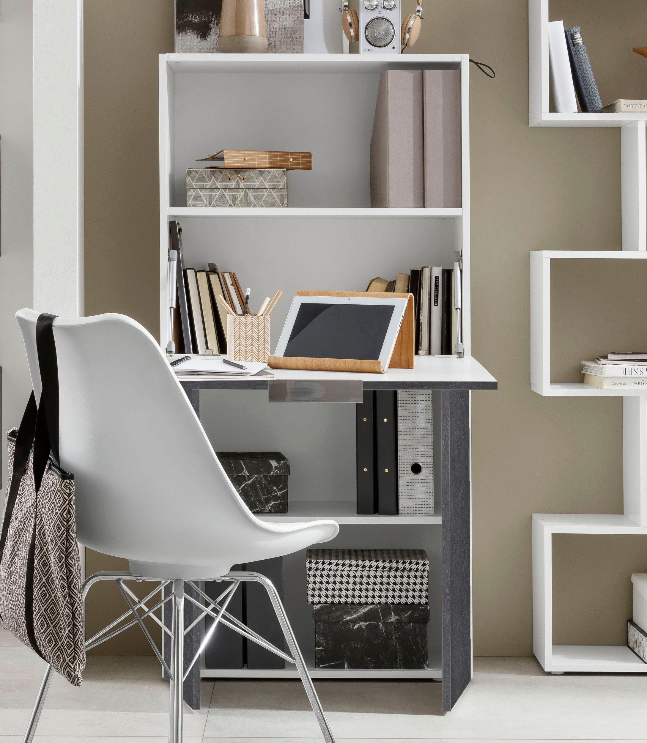 INOSIGN Secretaire Dalia, bureau, PC-kast in modern design, breedte 70 cm, Made in Italy