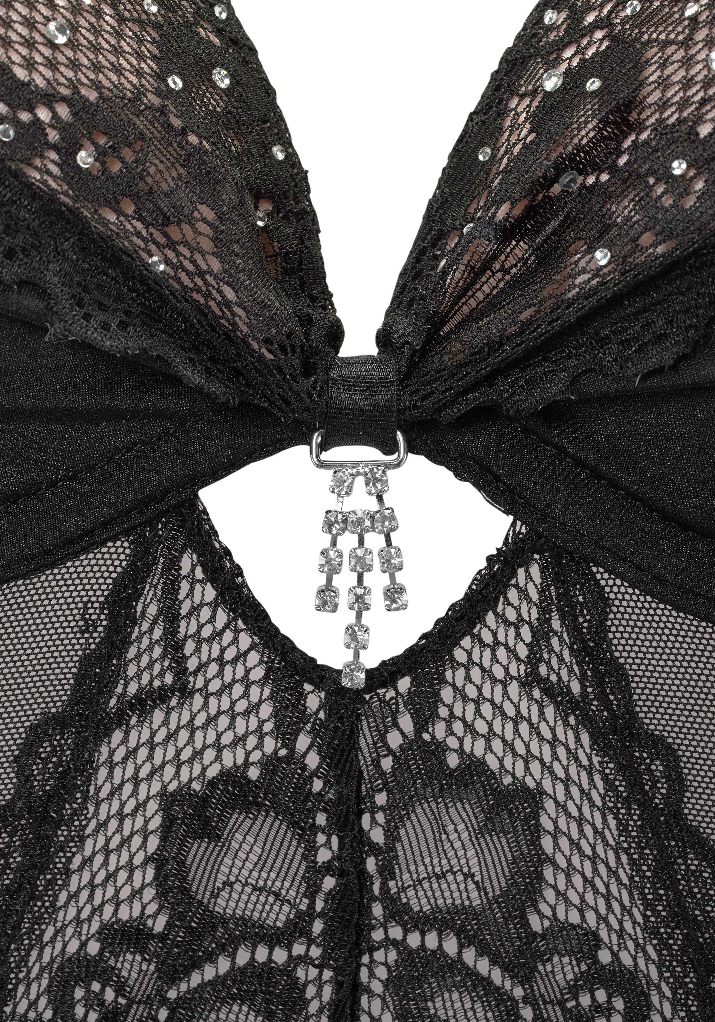 Lascana Lijfje met push-up en met stras, sexy lingerie, sexy ondergoed