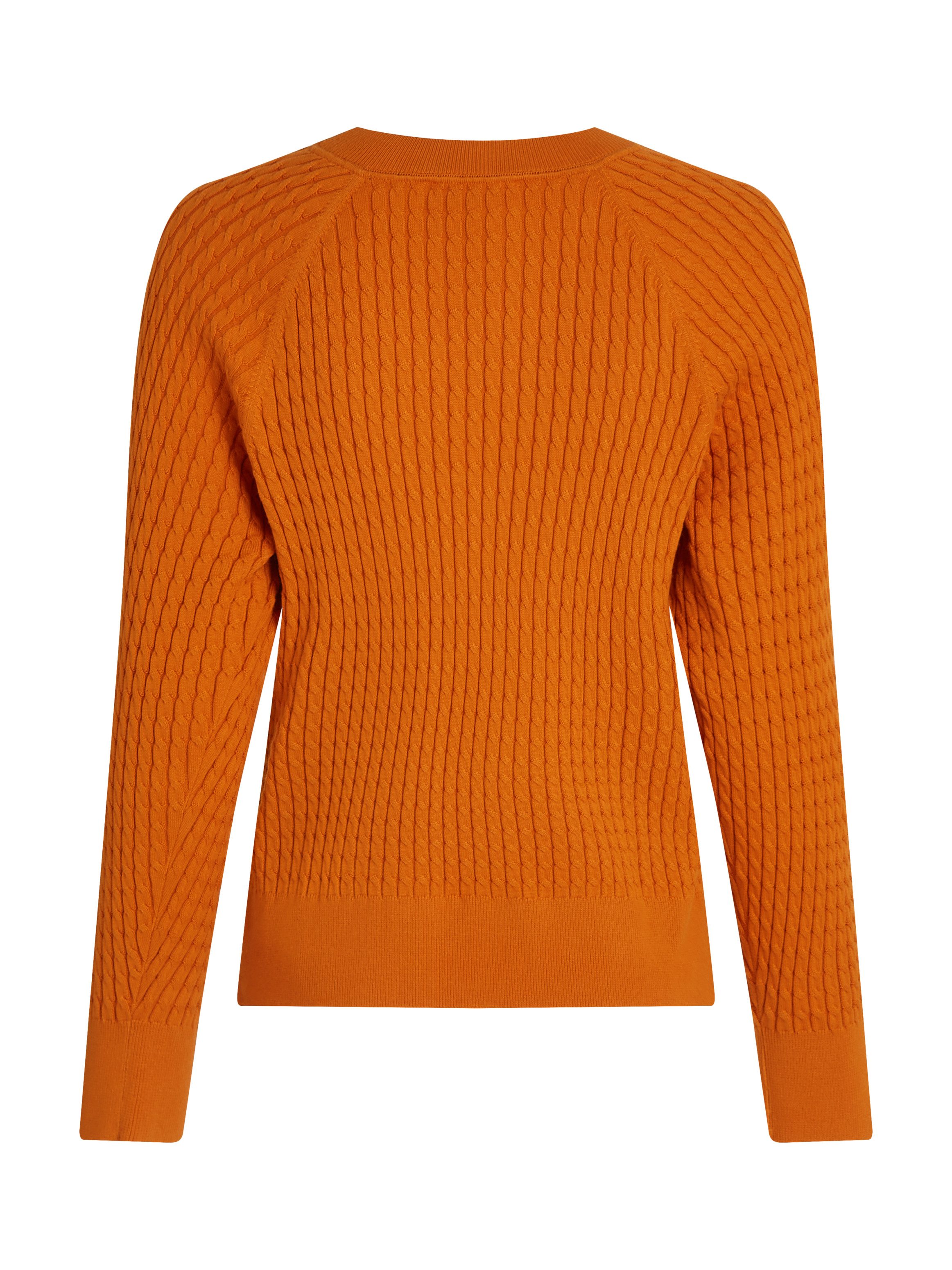Tommy Hilfiger Trui met ronde hals CO CABLE C-NK SWEATER