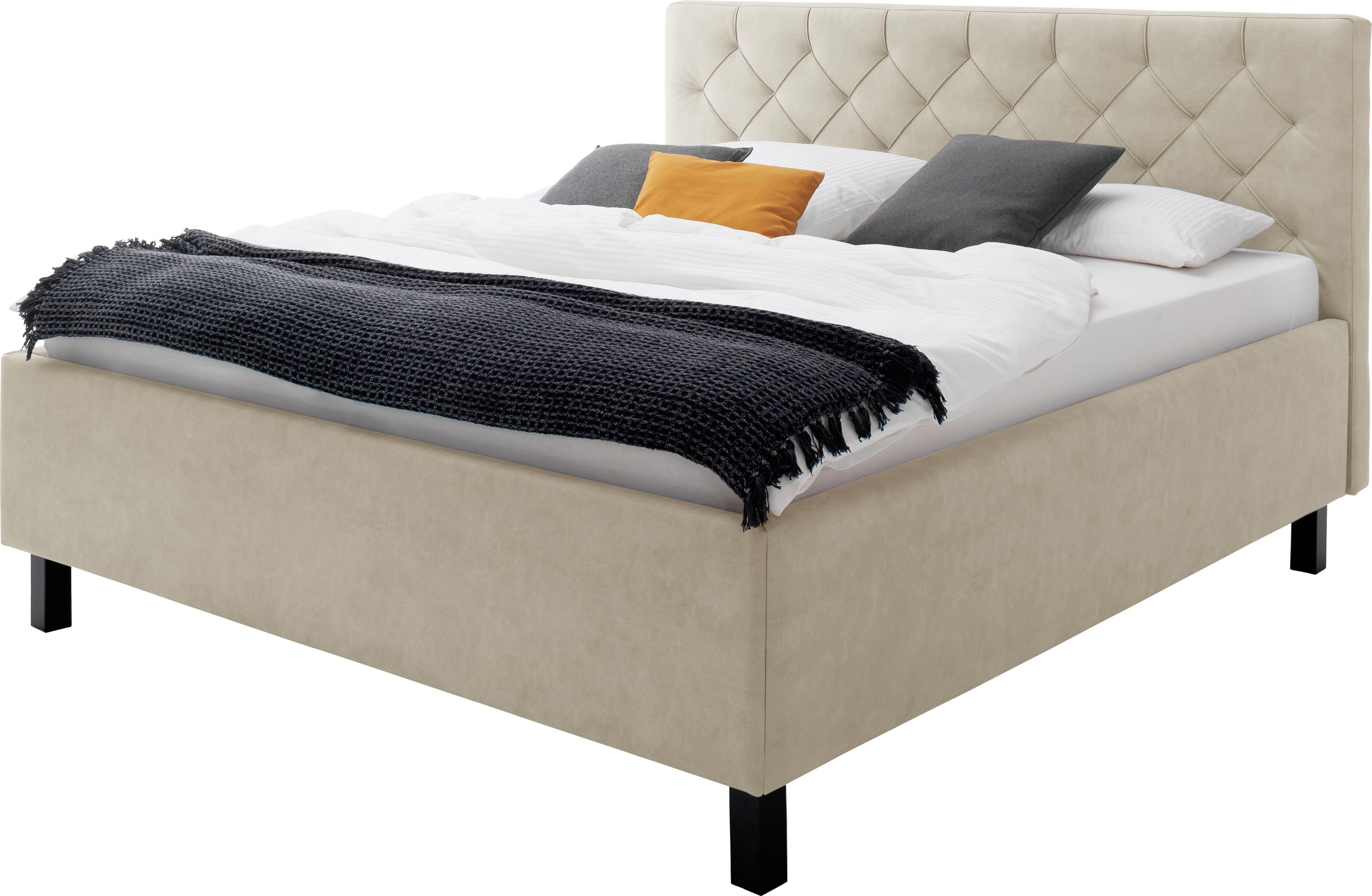 meise.möbel Gestoffeerd bed Sanremo met bedkist